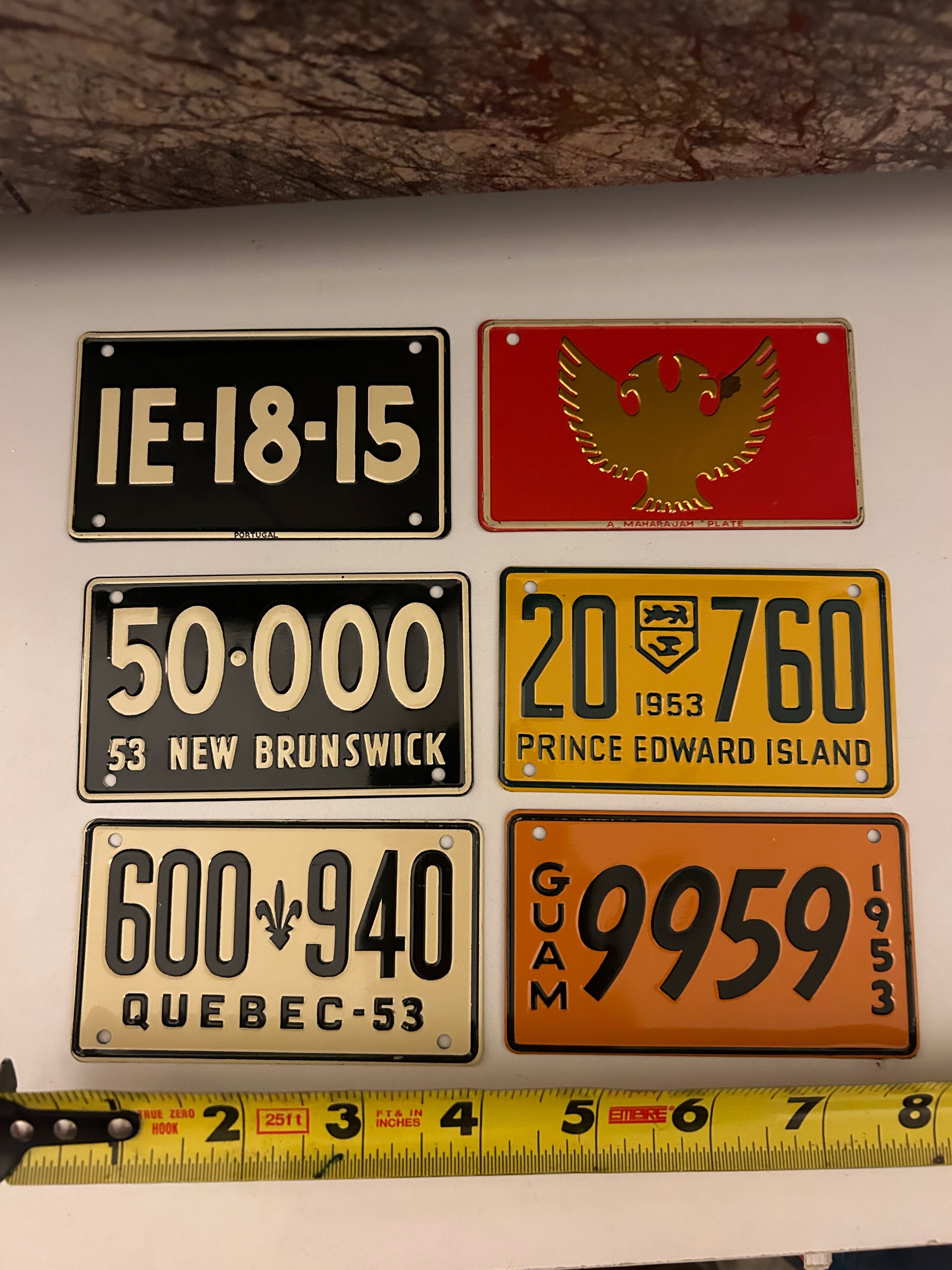 Mini License Plates & Army Patches