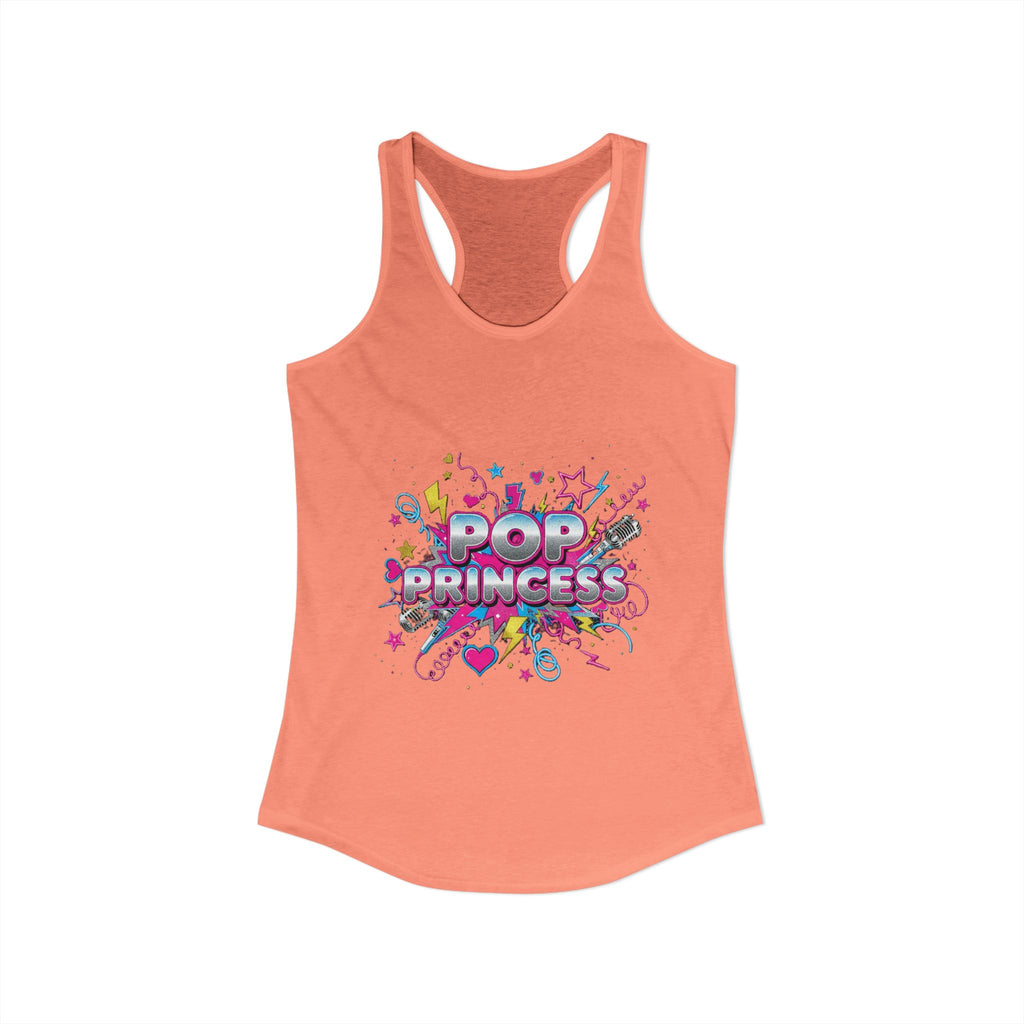 👑 Pop Princess Racerback Tank | Y2K Retro Graphic Tee ⭐