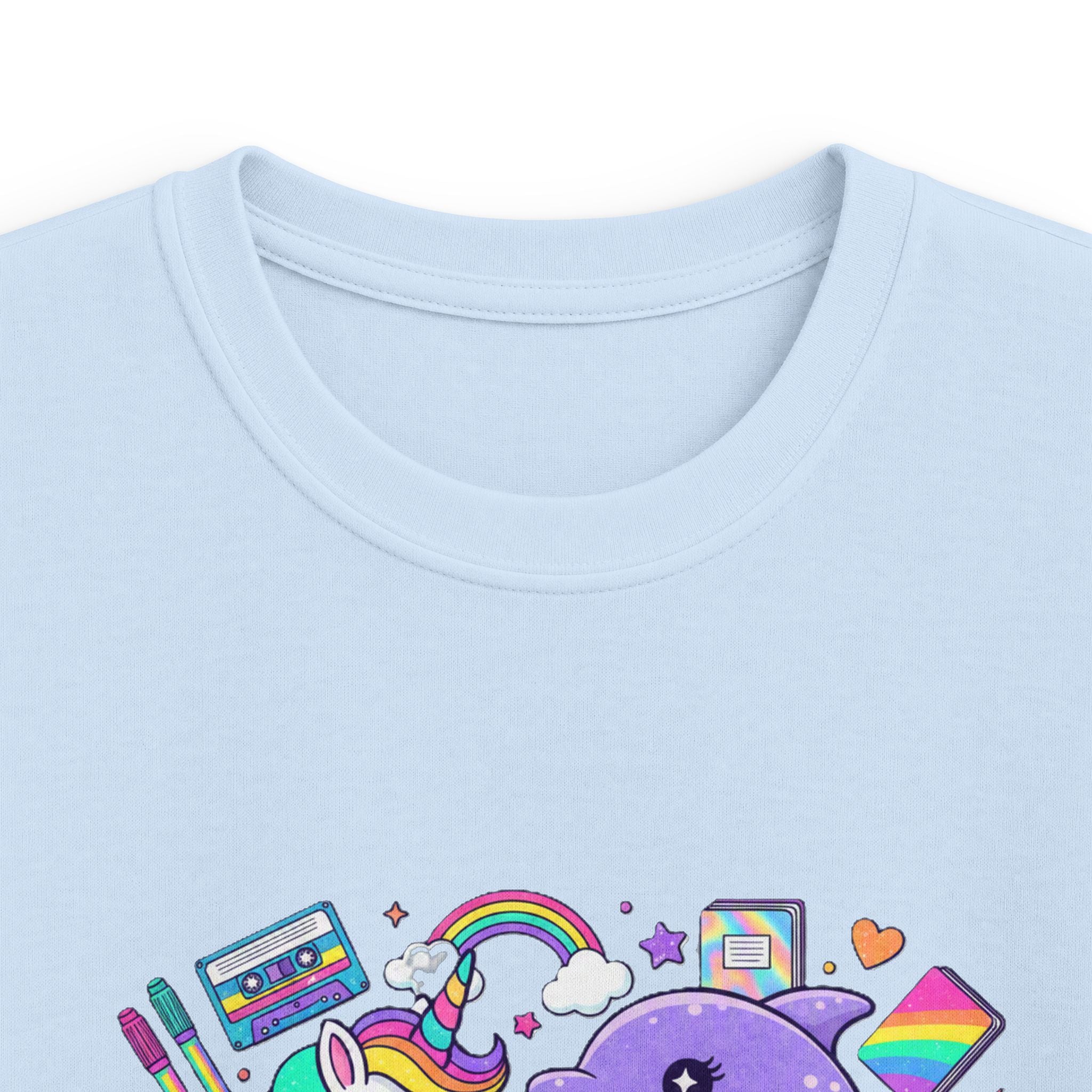 🌈🦄 Rainbow Dreams Unicorn & Dolphin Kids T-Shirt 🐬✨