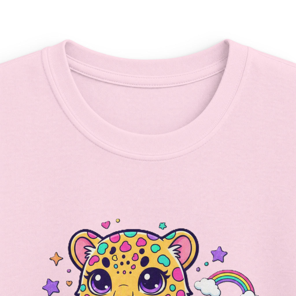 🌈🐆 Rainbow Dreams Leopard Kids T-Shirt ✨