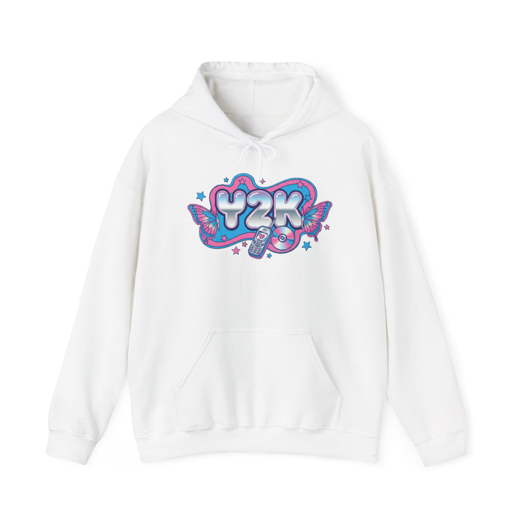 Virtual Vibes Y2K Graphic Hoodie 💿🦋✨