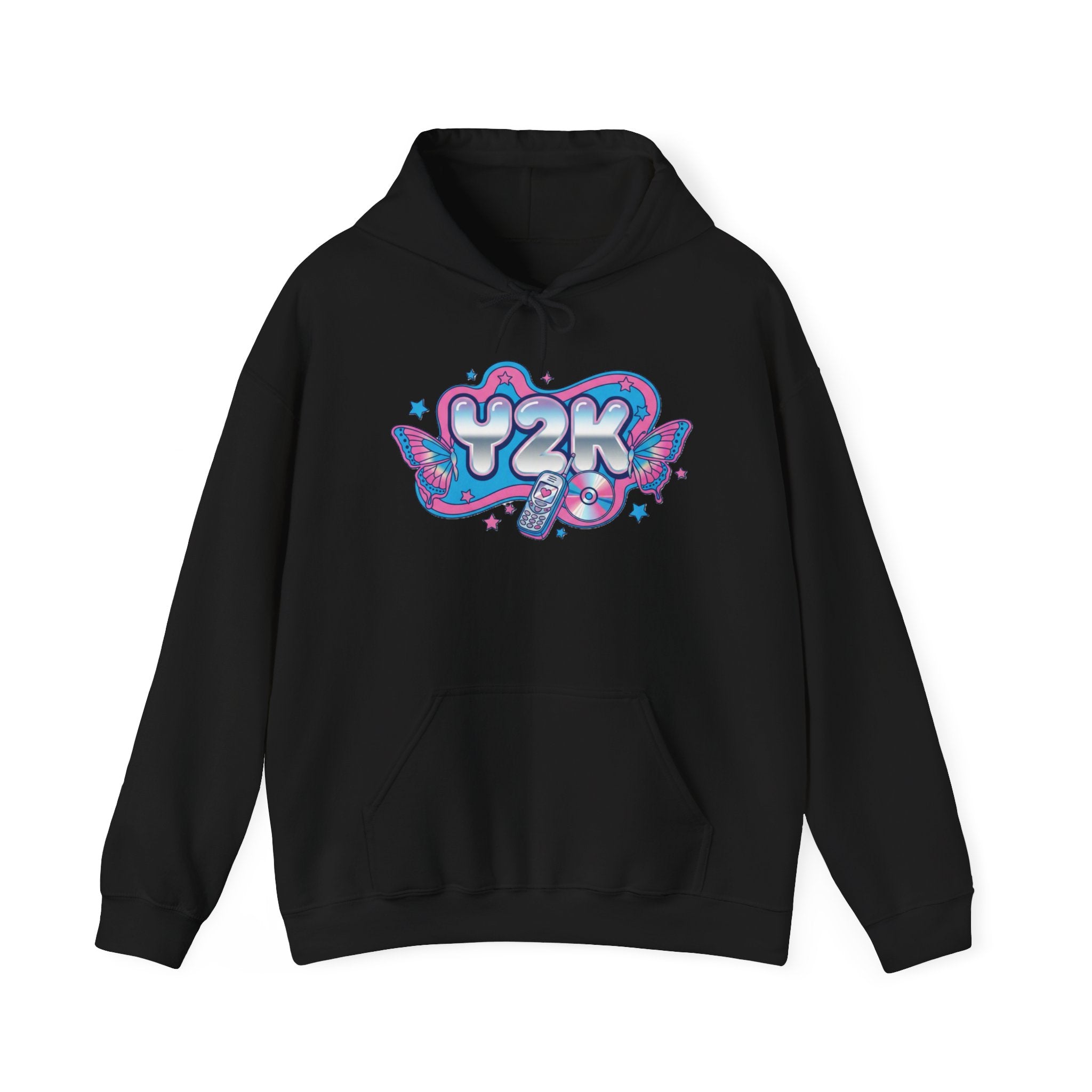 Virtual Vibes Y2K Graphic Hoodie 💿🦋✨