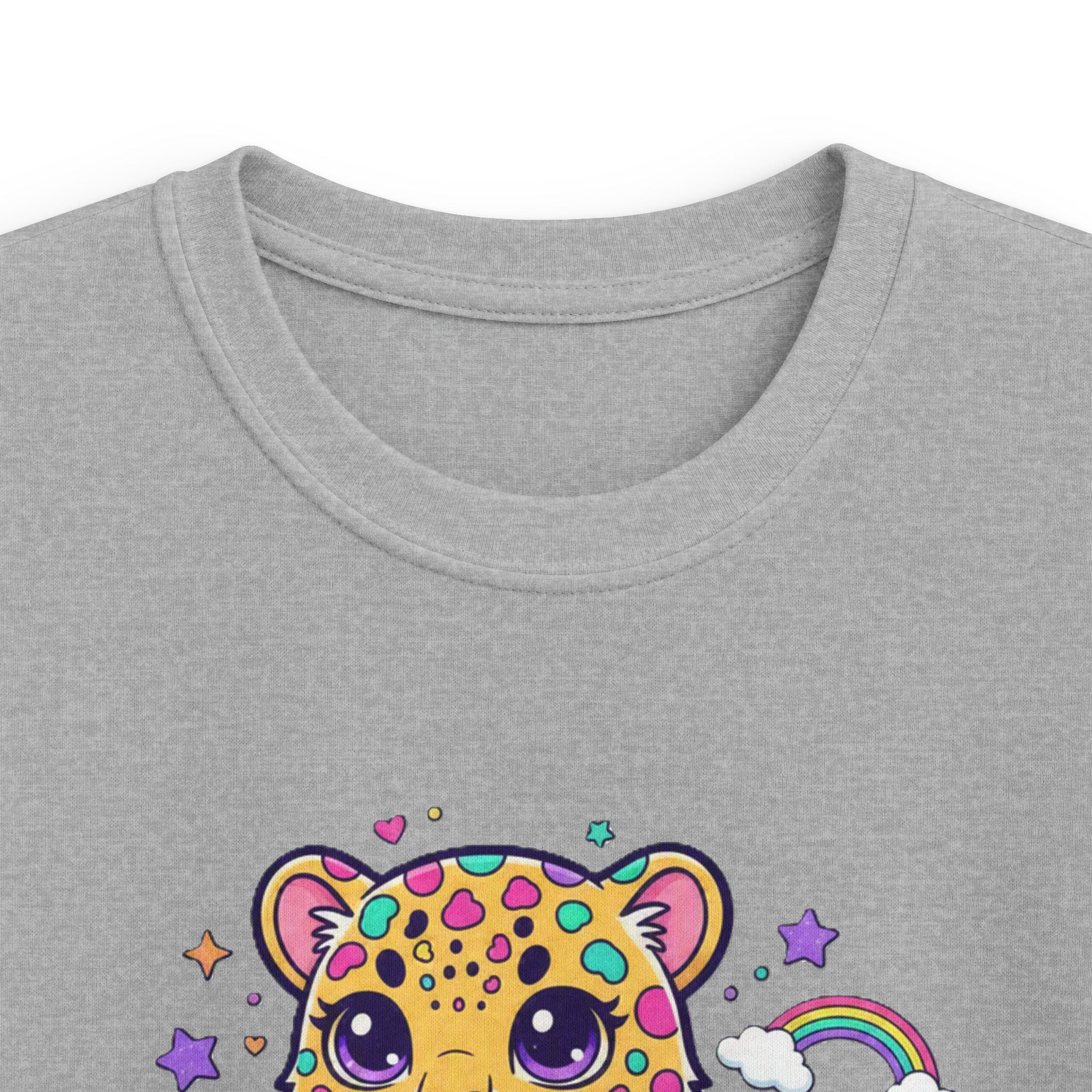 🌈🐆 Rainbow Dreams Leopard Kids T-Shirt ✨