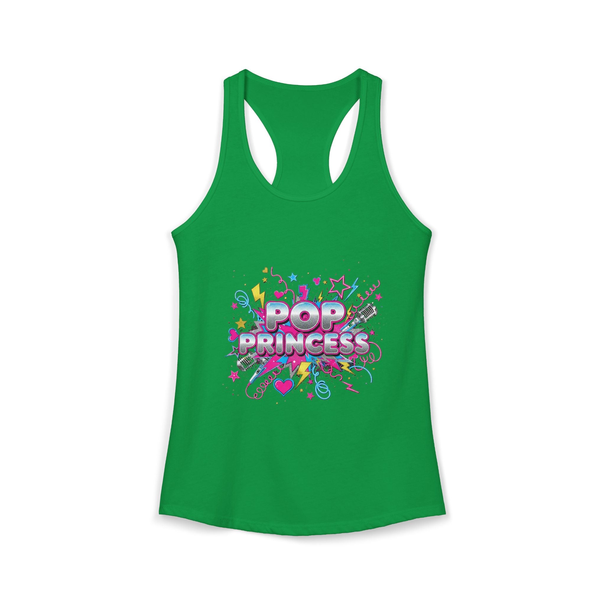 👑 Pop Princess Racerback Tank | Y2K Retro Graphic Tee ⭐