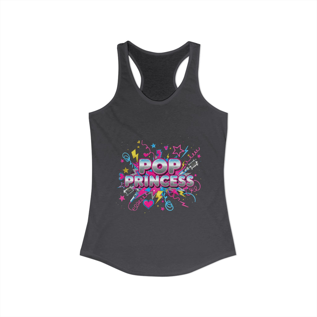 👑 Pop Princess Racerback Tank | Y2K Retro Graphic Tee ⭐