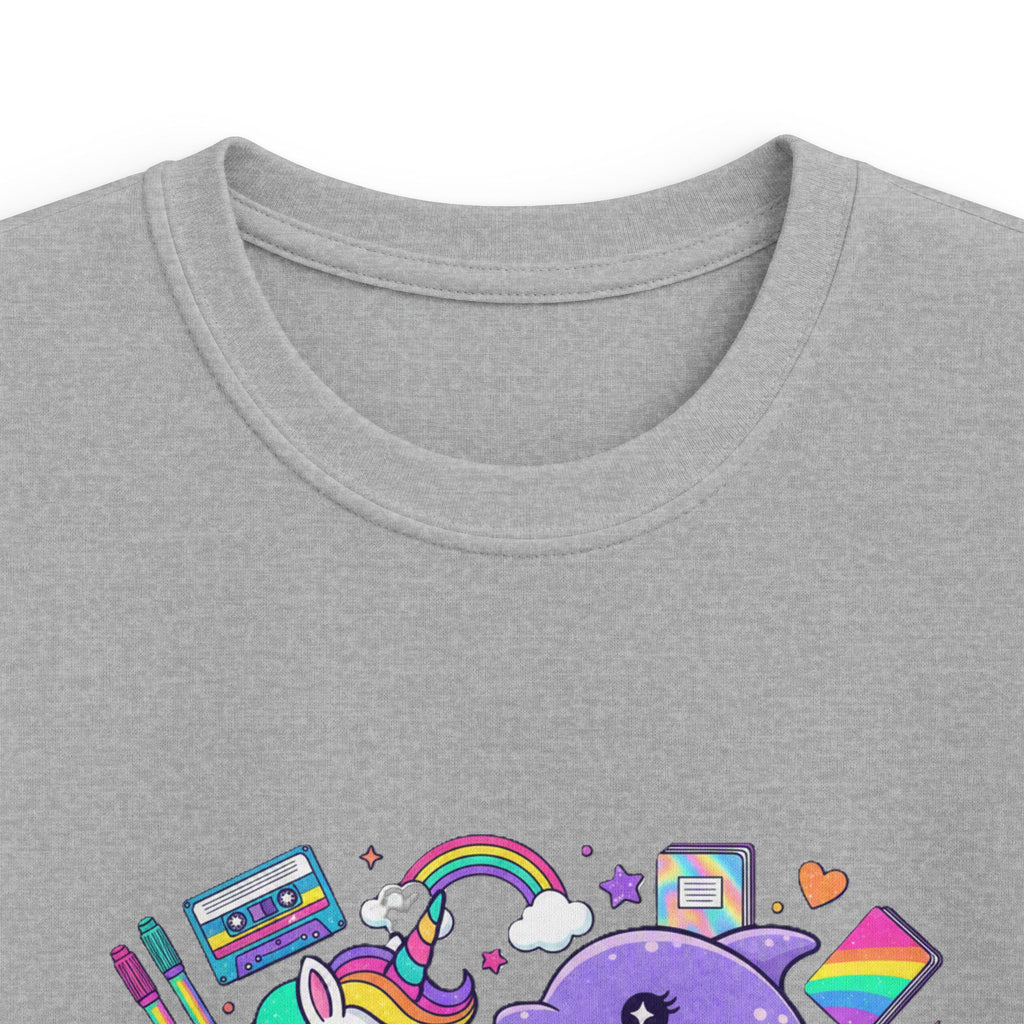 🌈🦄 Rainbow Dreams Unicorn & Dolphin Kids T-Shirt 🐬✨