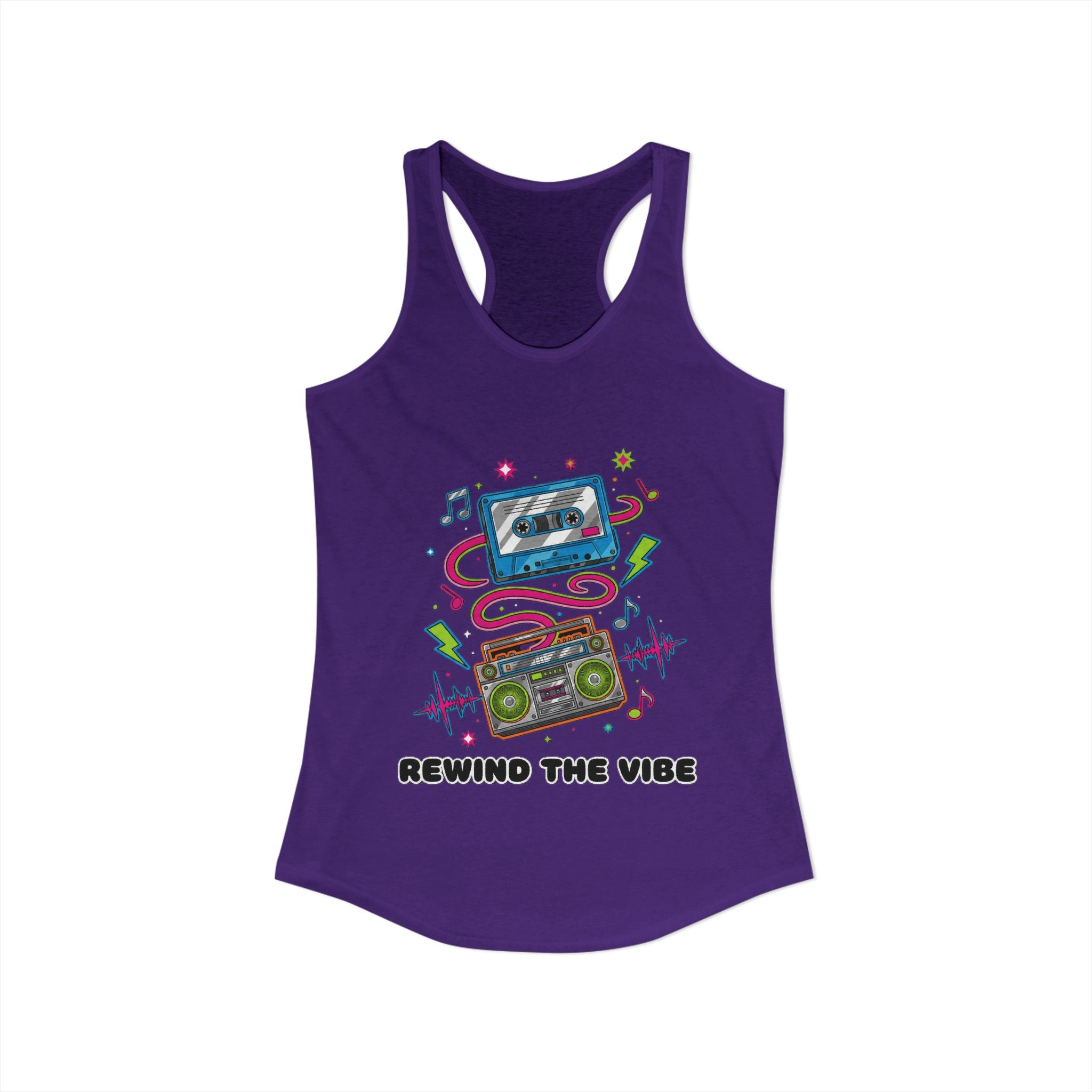 📼 Rewind the Vibe Racerback Tank 🎶
