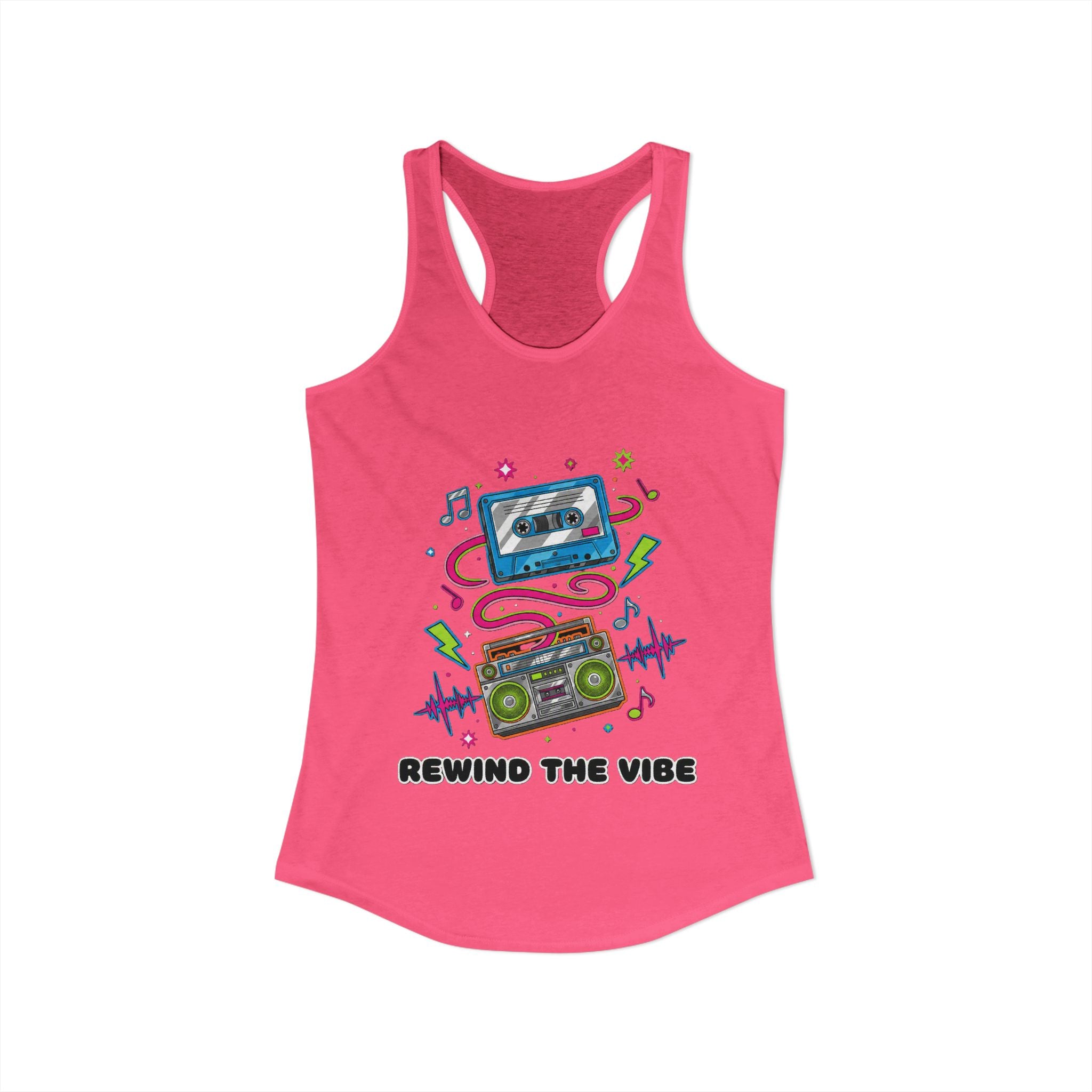 📼 Rewind the Vibe Racerback Tank 🎶