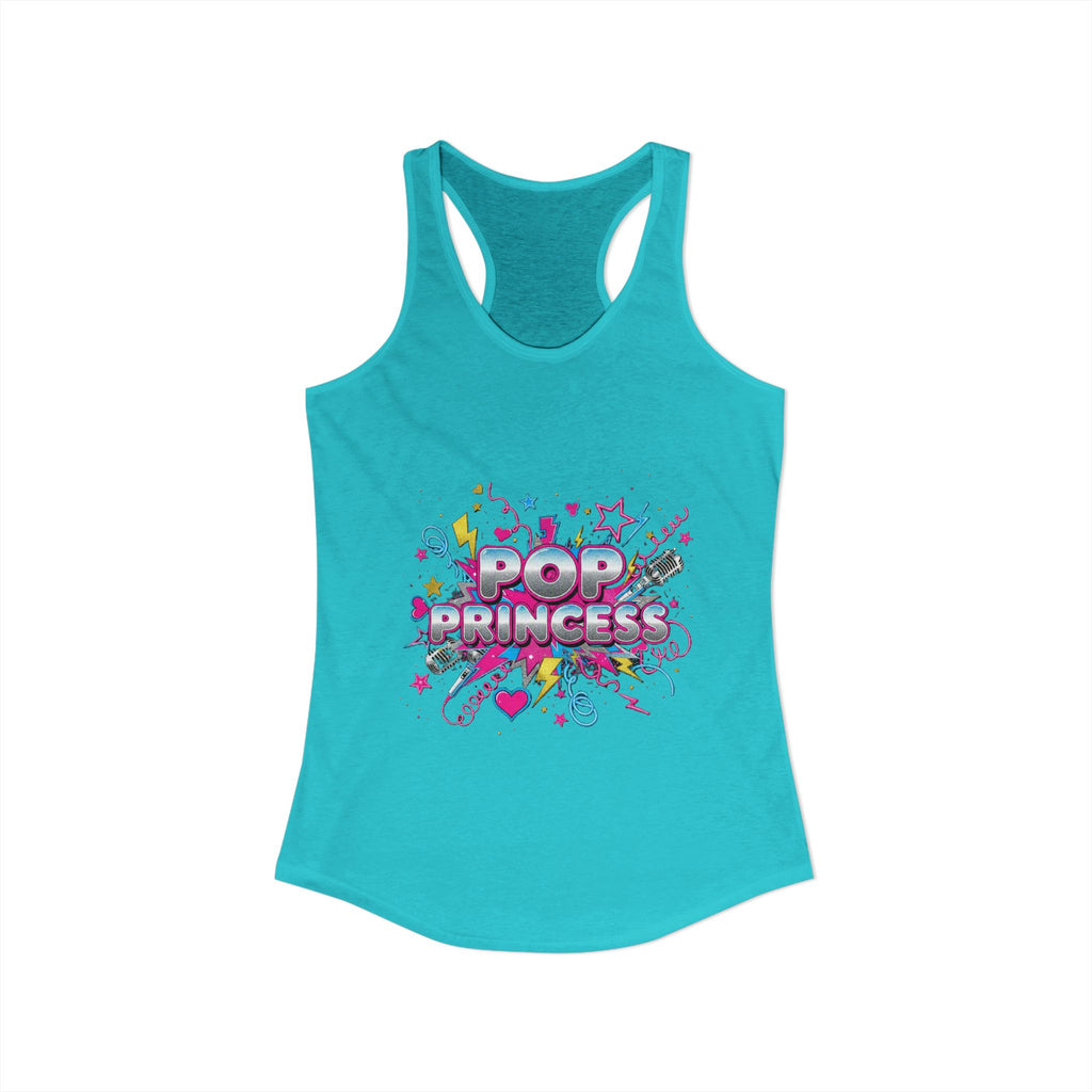 👑 Pop Princess Racerback Tank | Y2K Retro Graphic Tee ⭐