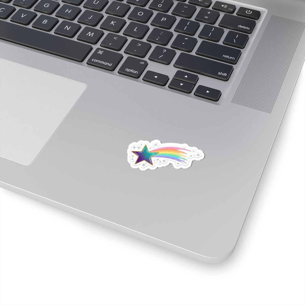 ⭐ Shooting Star Rainbow Kiss-Cut Sticker | Glitter Meteor Decal 🌈✨