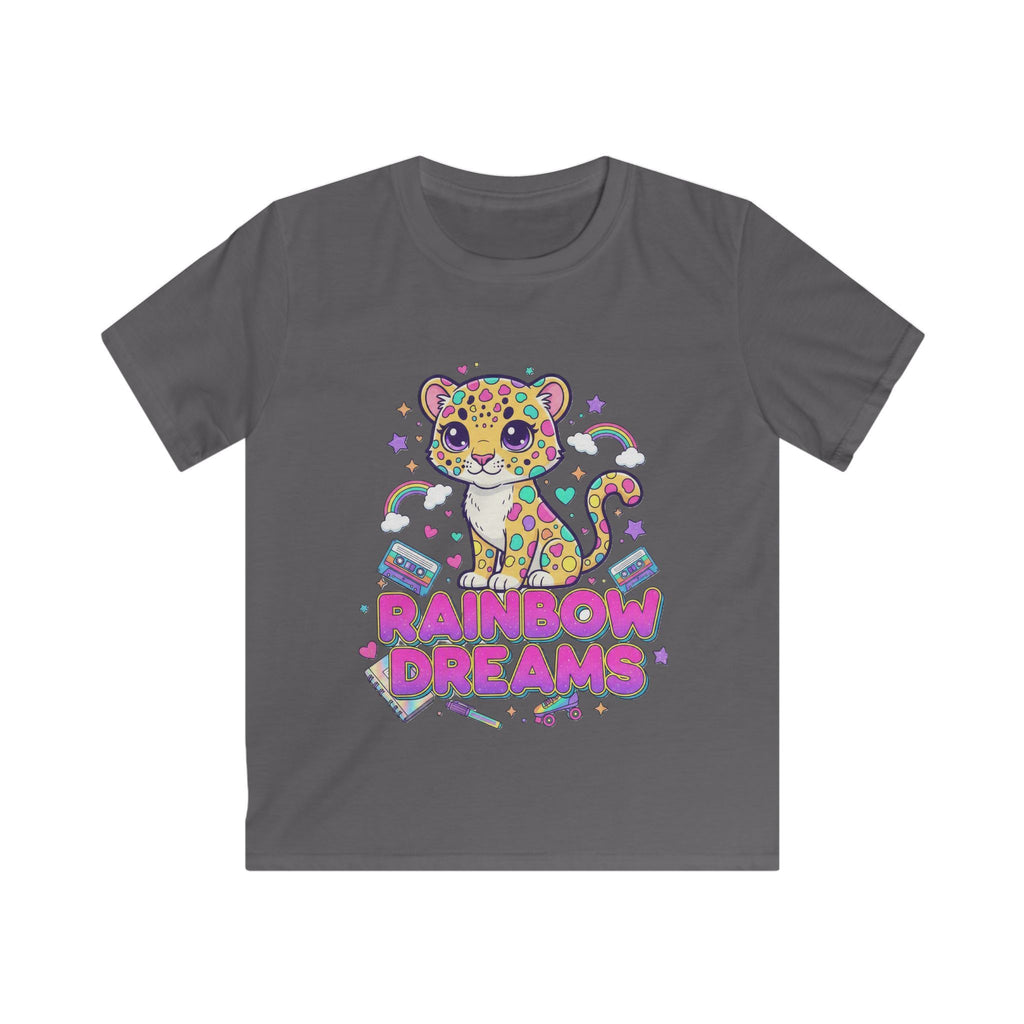 🌈🐆 Rainbow Dreams Leopard Kids T-Shirt ✨