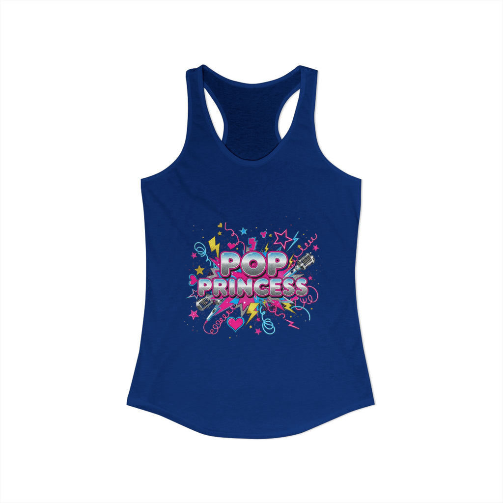 👑 Pop Princess Racerback Tank | Y2K Retro Graphic Tee ⭐