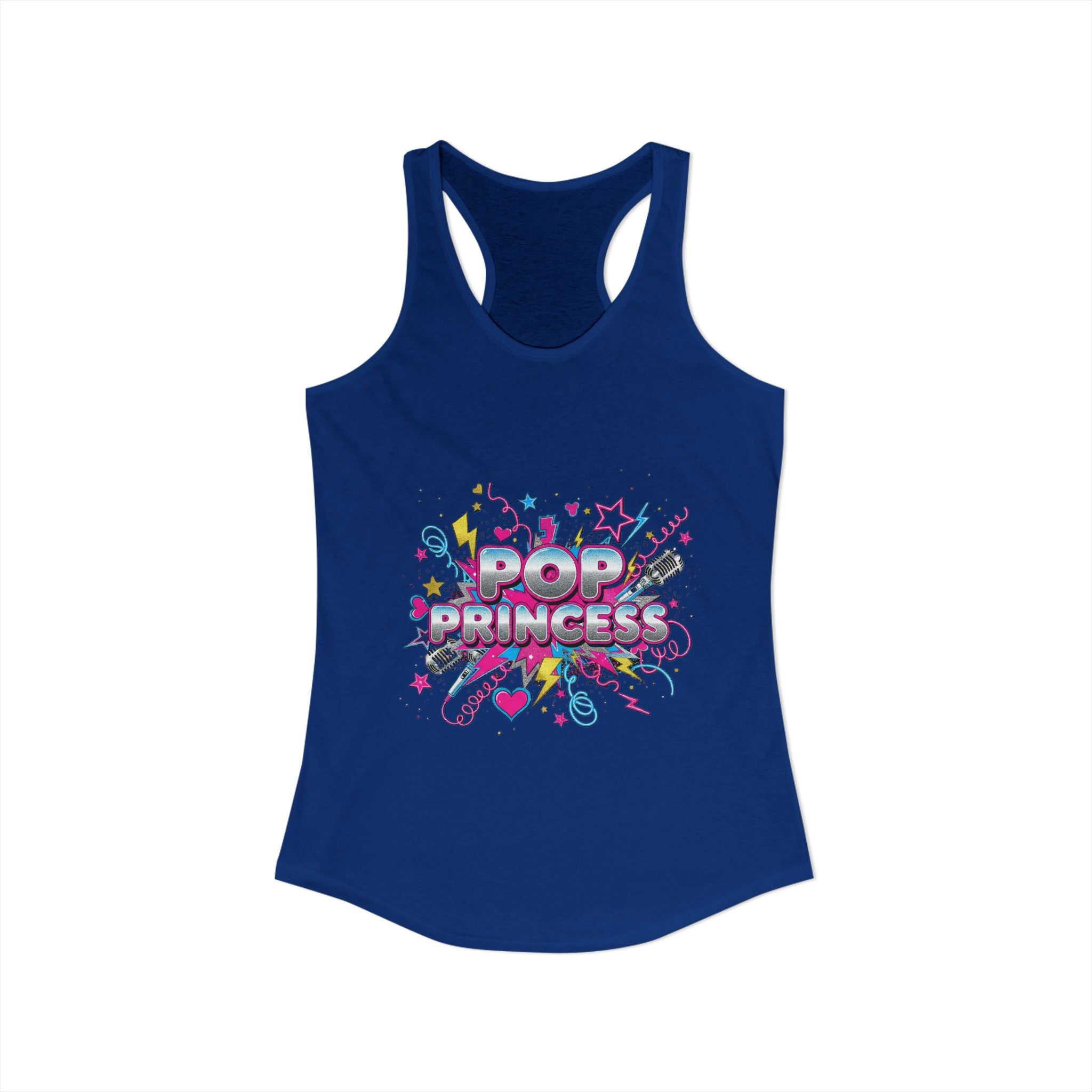👑 Pop Princess Racerback Tank | Y2K Retro Graphic Tee ⭐