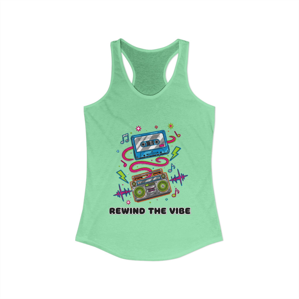 📼 Rewind the Vibe Racerback Tank 🎶