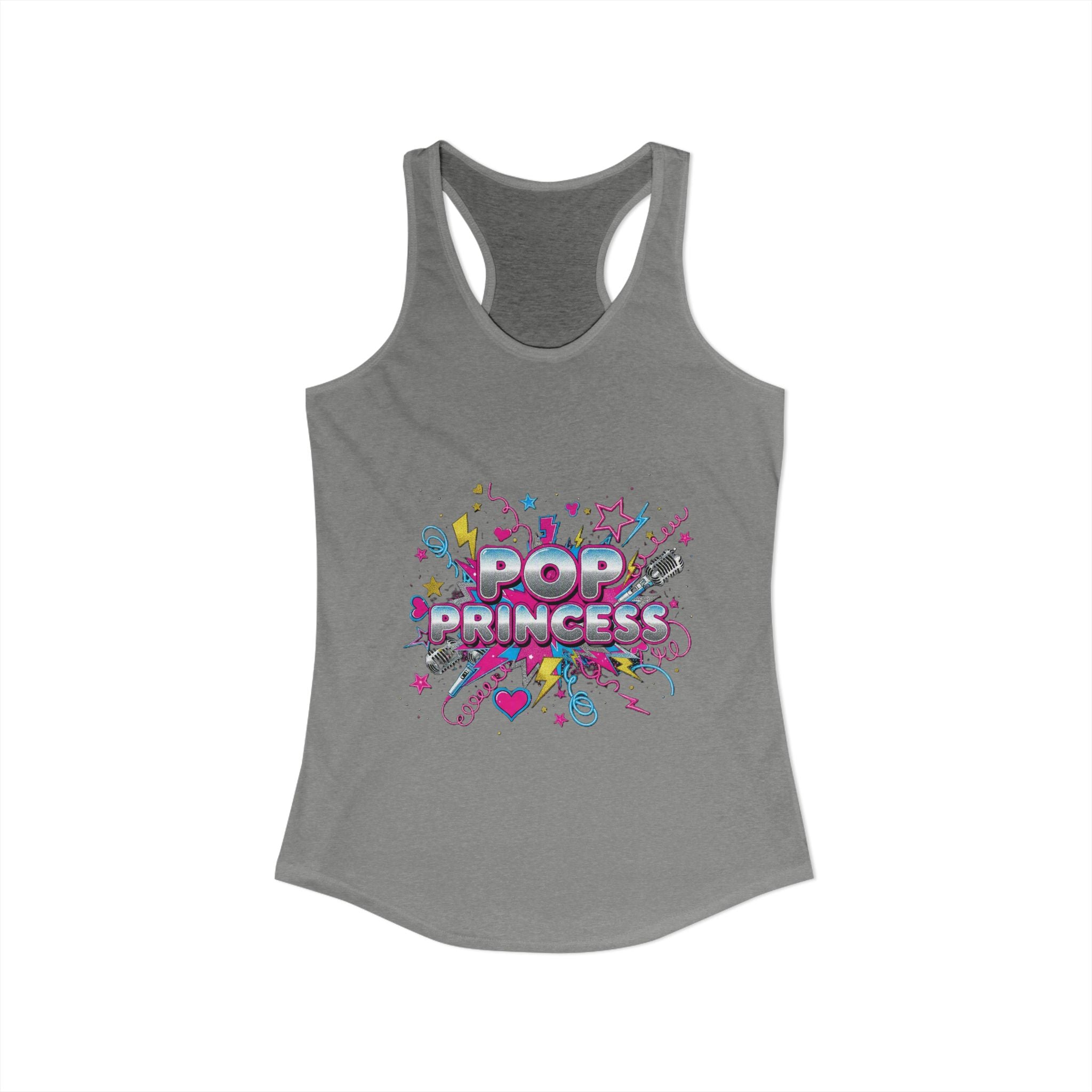 👑 Pop Princess Racerback Tank | Y2K Retro Graphic Tee ⭐