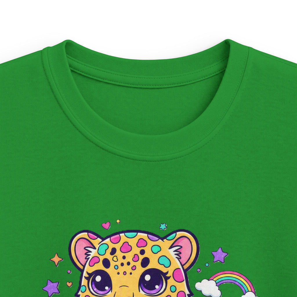 🌈🐆 Rainbow Dreams Leopard Kids T-Shirt ✨