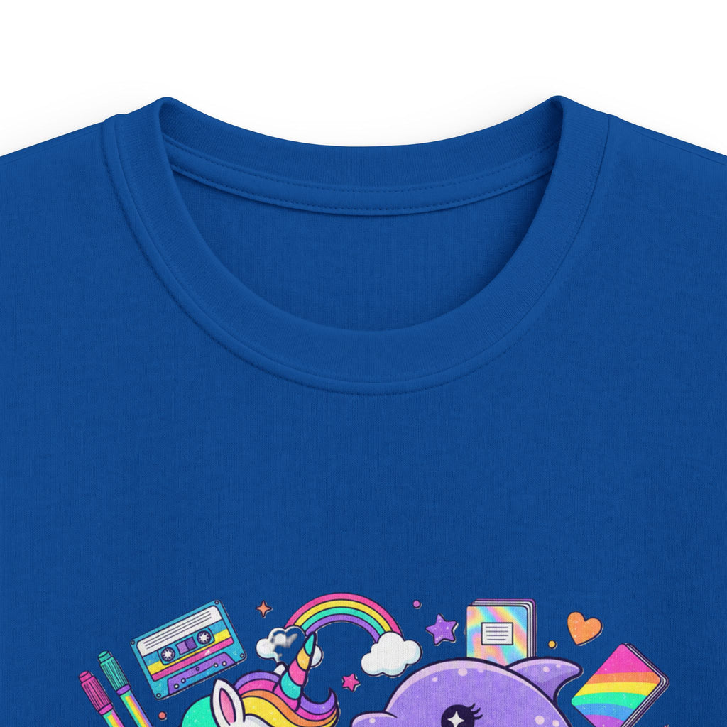 🌈🦄 Rainbow Dreams Unicorn & Dolphin Kids T-Shirt 🐬✨