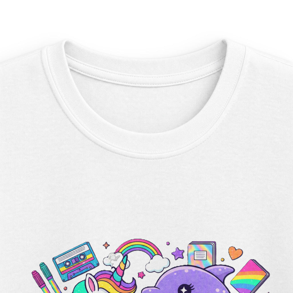 🌈🦄 Rainbow Dreams Unicorn & Dolphin Kids T-Shirt 🐬✨