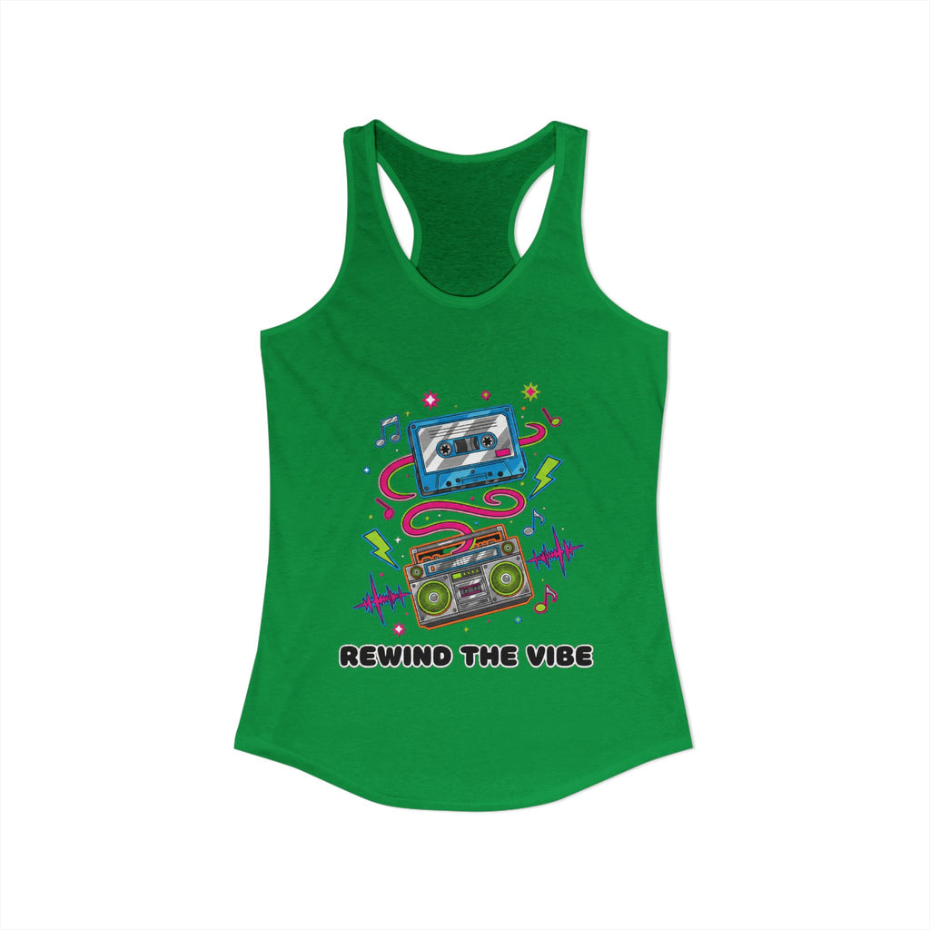 📼 Rewind the Vibe Racerback Tank 🎶
