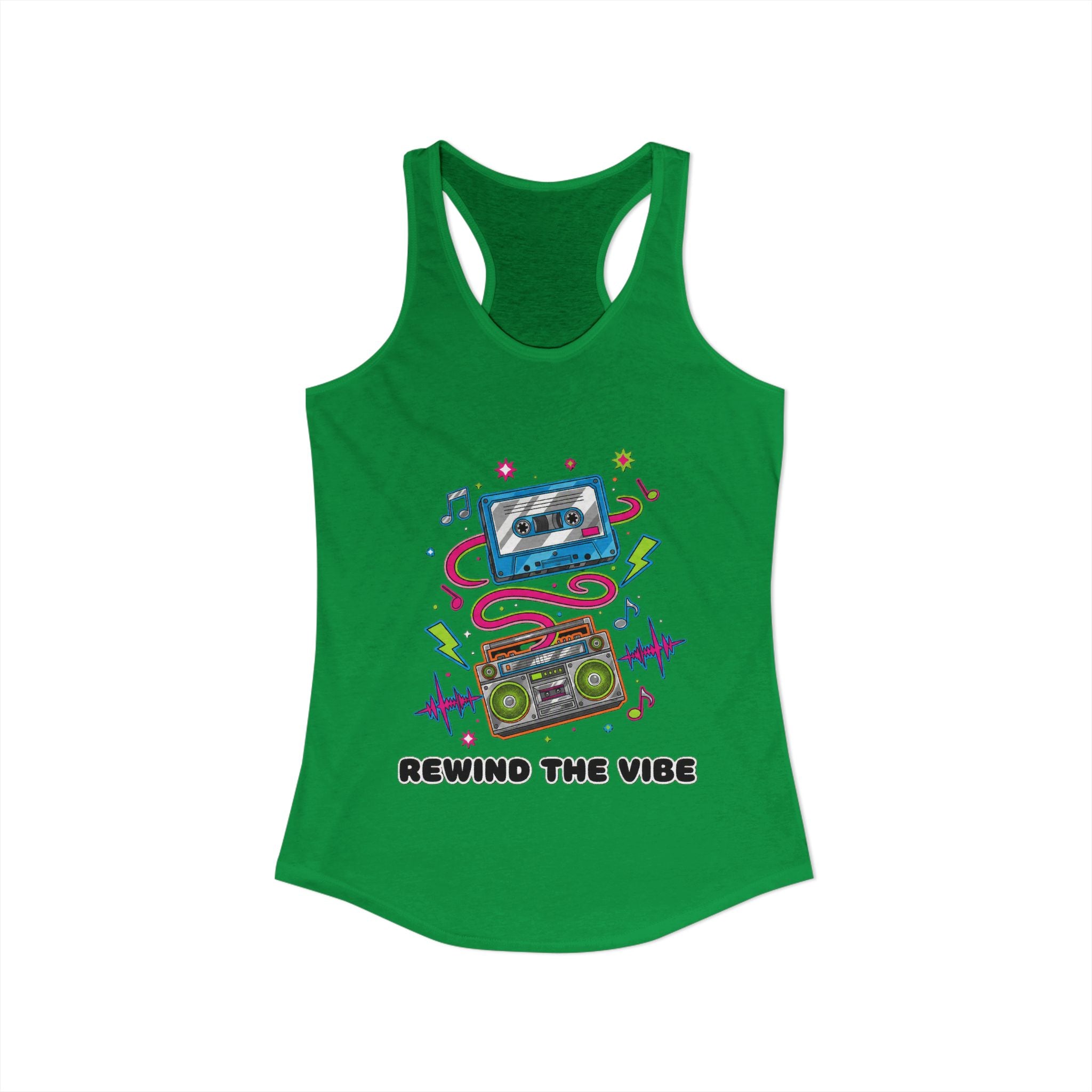 📼 Rewind the Vibe Racerback Tank 🎶