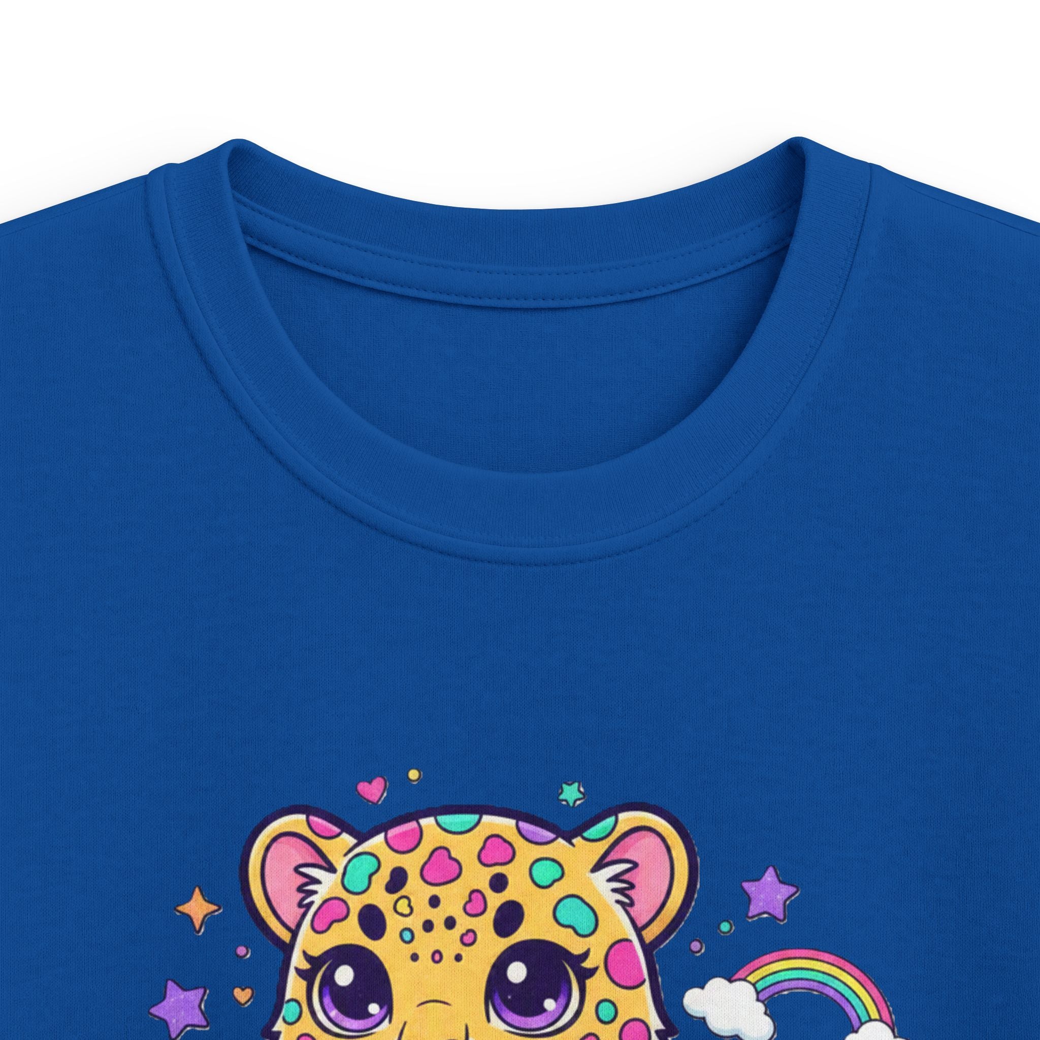 🌈🐆 Rainbow Dreams Leopard Kids T-Shirt ✨