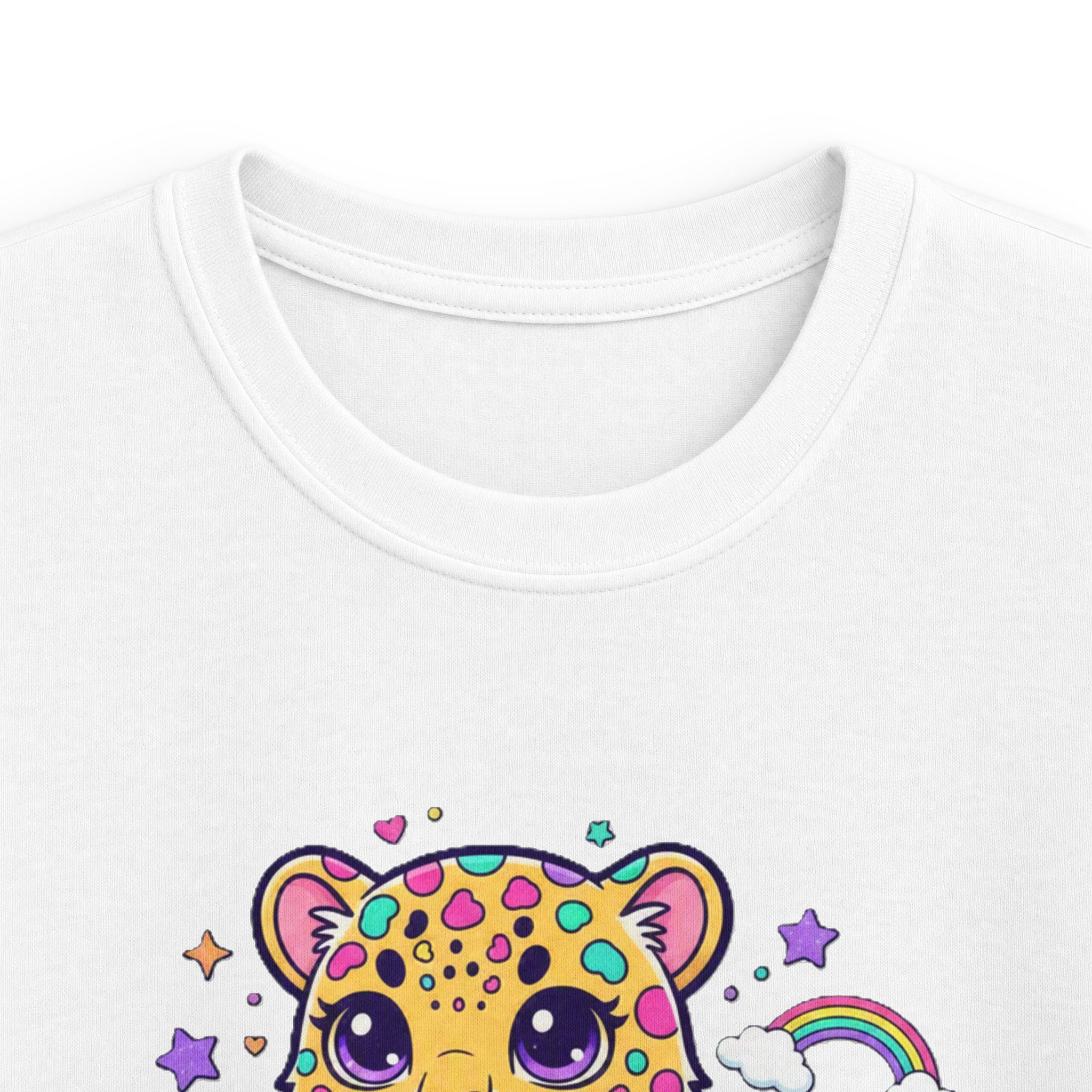 🌈🐆 Rainbow Dreams Leopard Kids T-Shirt ✨