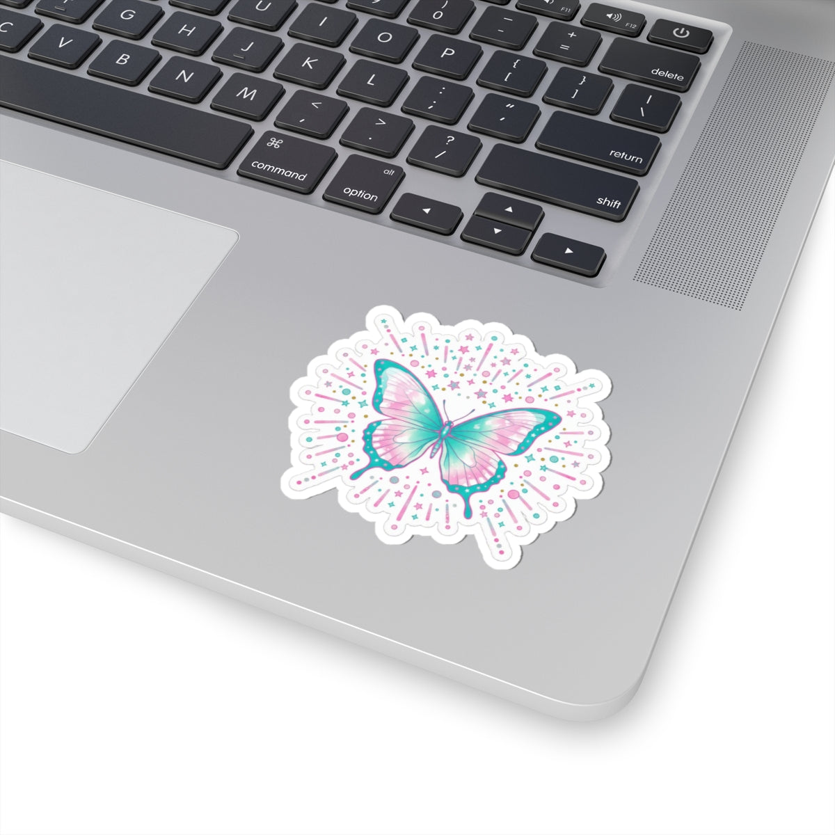 🦋 Pastel Butterfly Kiss-Cut Sticker | Holographic Sparkle Decal ✨