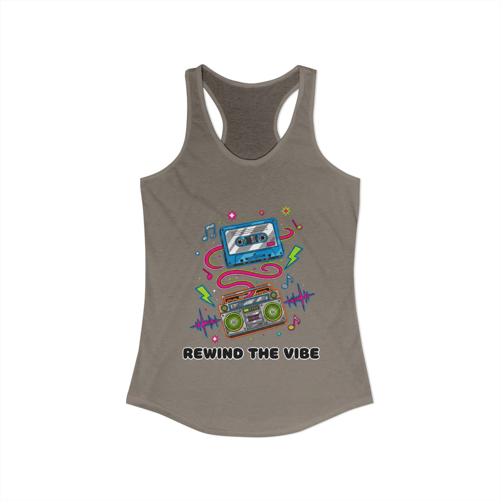 📼 Rewind the Vibe Racerback Tank 🎶