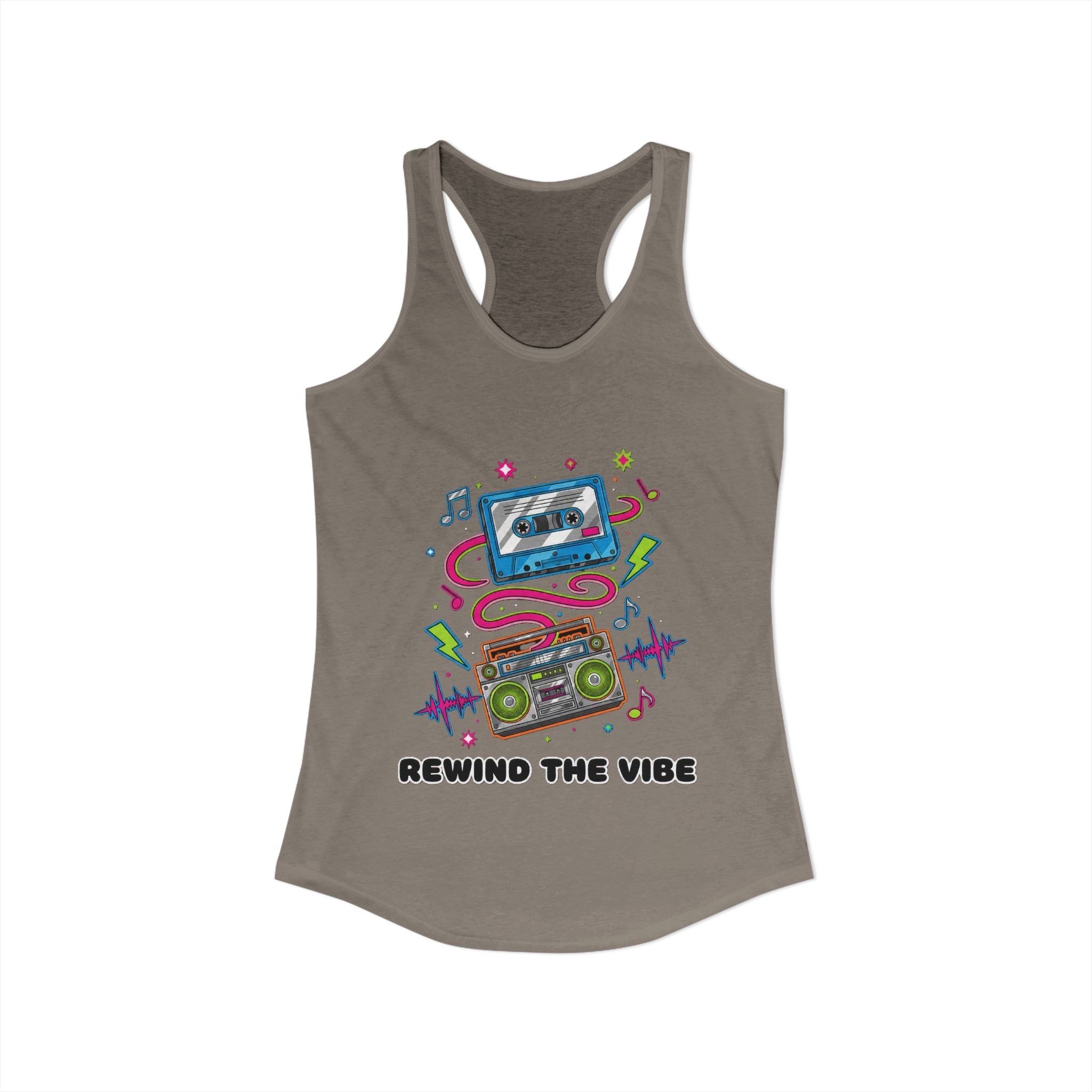 📼 Rewind the Vibe Racerback Tank 🎶