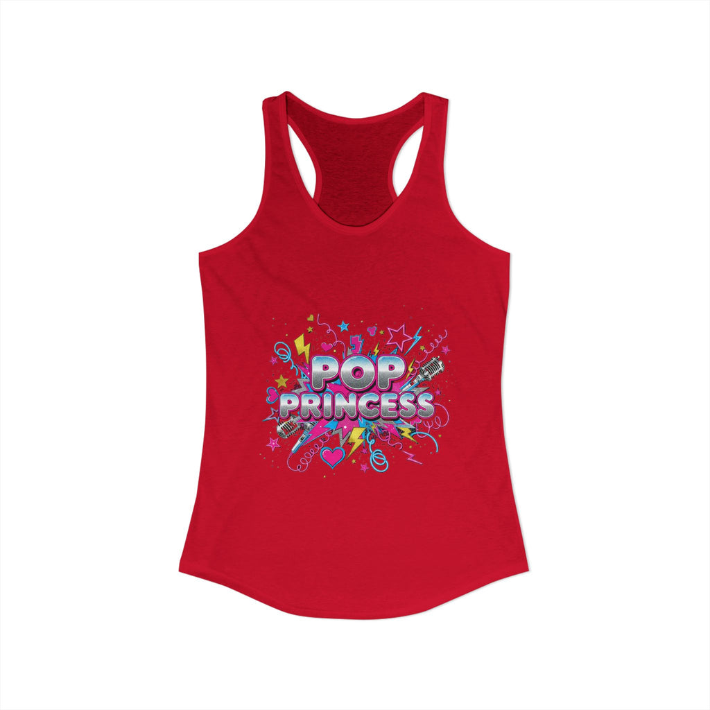 👑 Pop Princess Racerback Tank | Y2K Retro Graphic Tee ⭐