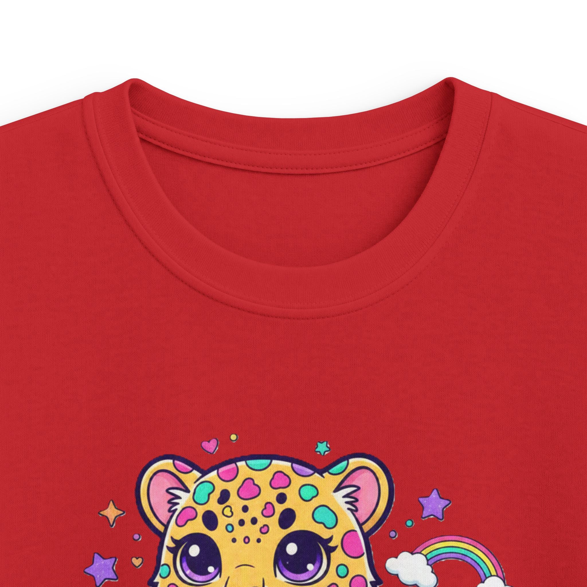 🌈🐆 Rainbow Dreams Leopard Kids T-Shirt ✨