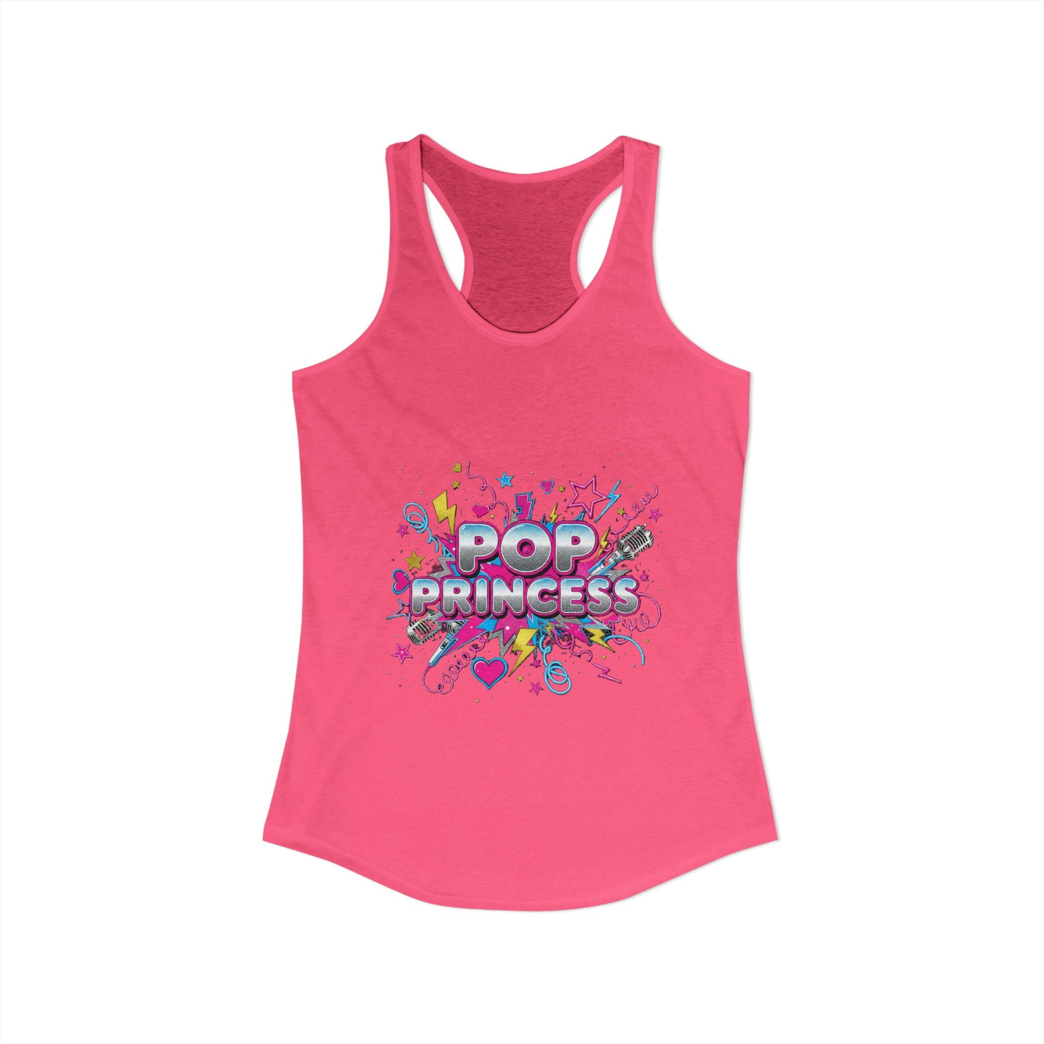 👑 Pop Princess Racerback Tank | Y2K Retro Graphic Tee ⭐