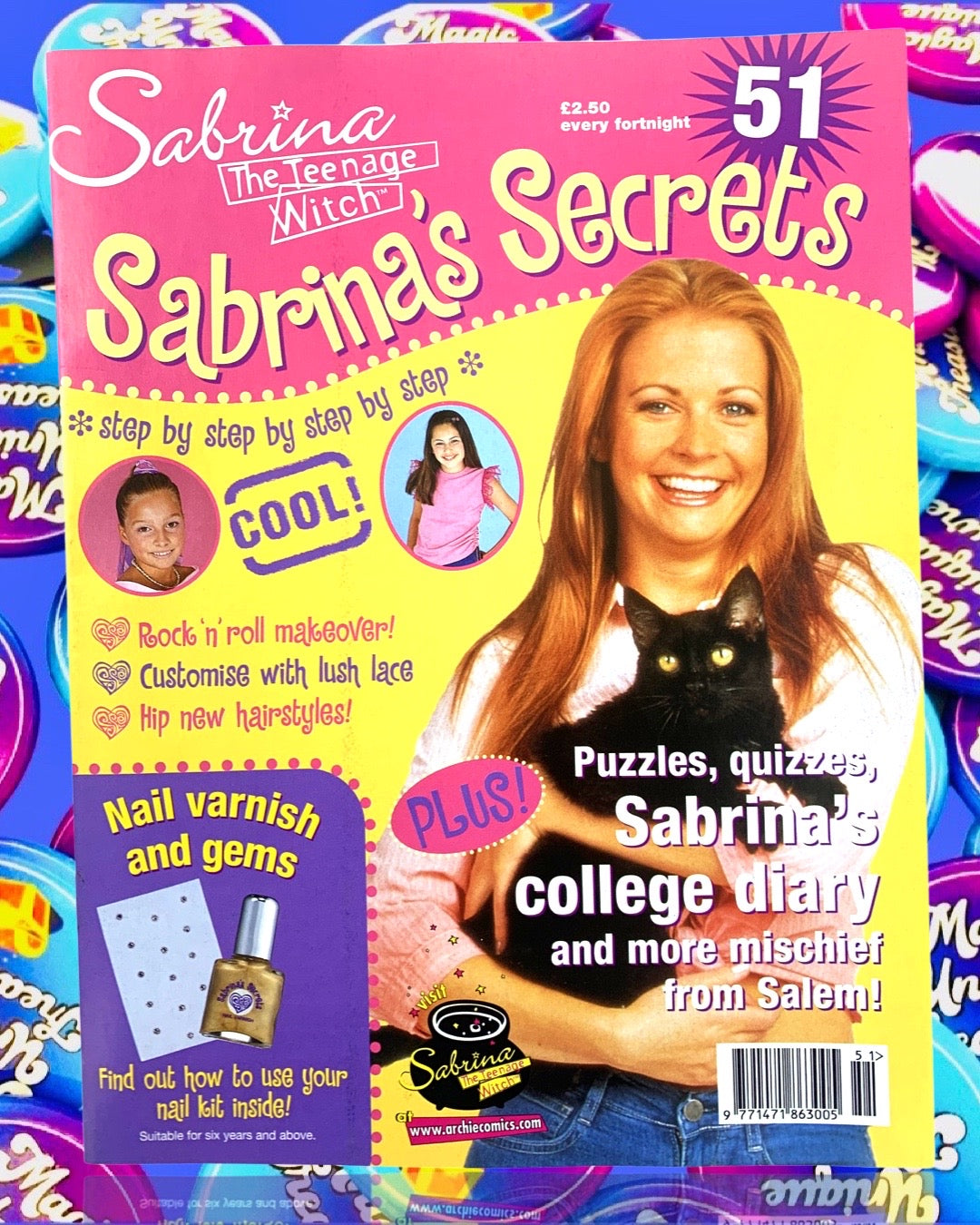 Sabrina the Teenage Witch Magazine — Choose Your Issue! Sabrina Secrets, 90s Collectibles, Nickelodeon, TGIF