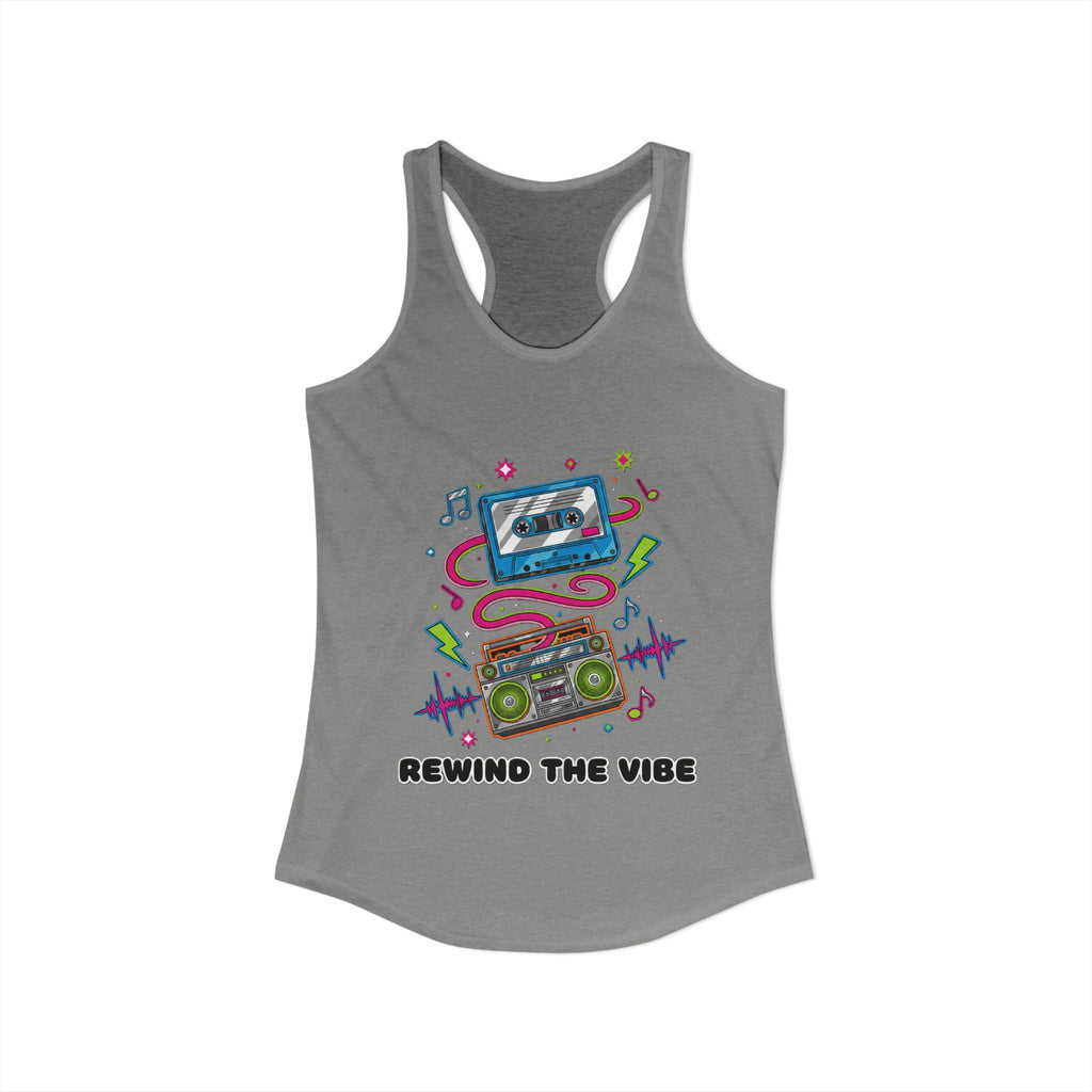 📼 Rewind the Vibe Racerback Tank 🎶