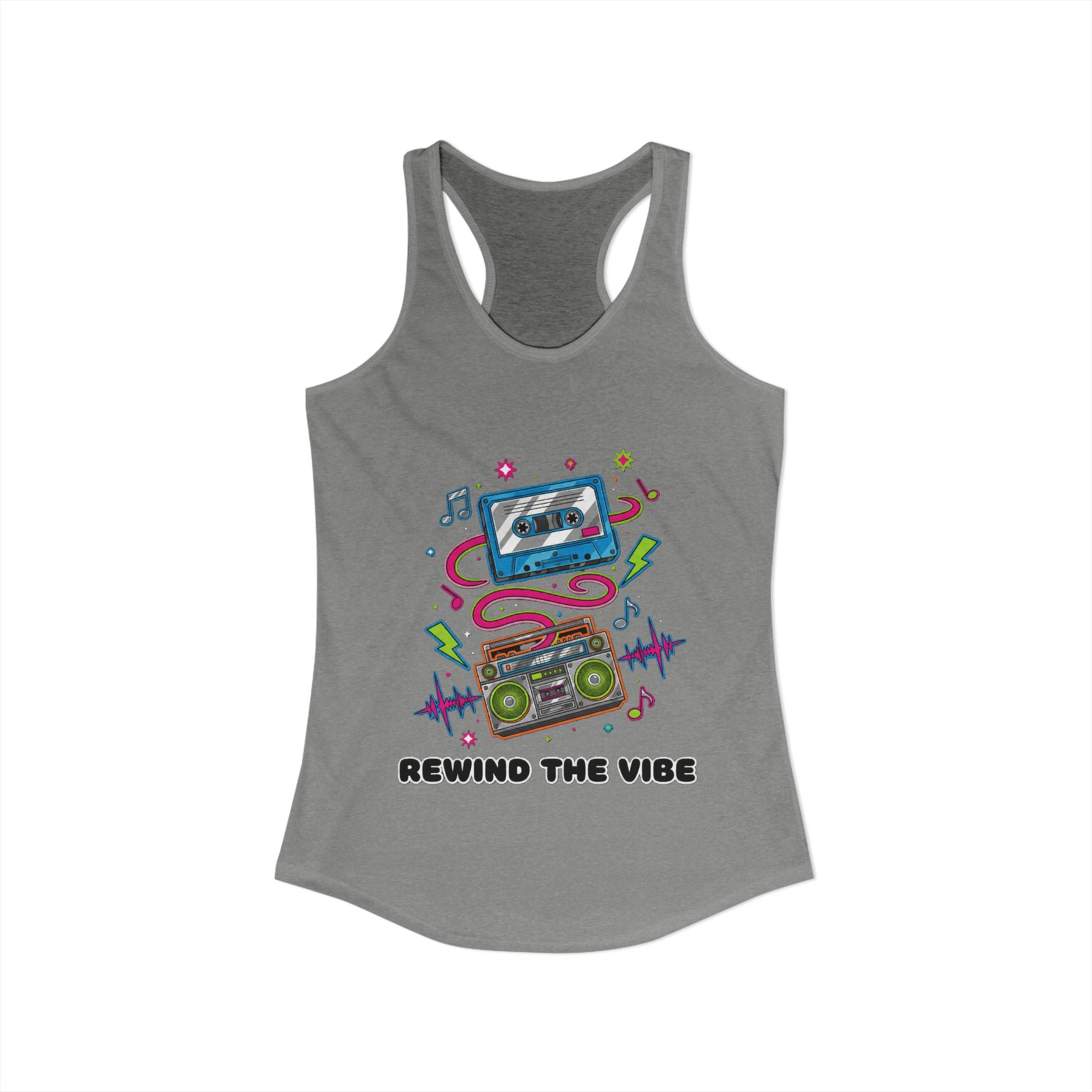 📼 Rewind the Vibe Racerback Tank 🎶