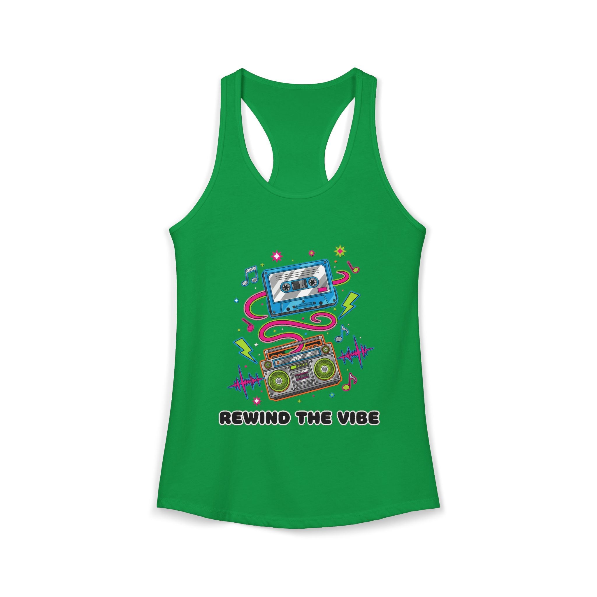 📼 Rewind the Vibe Racerback Tank 🎶