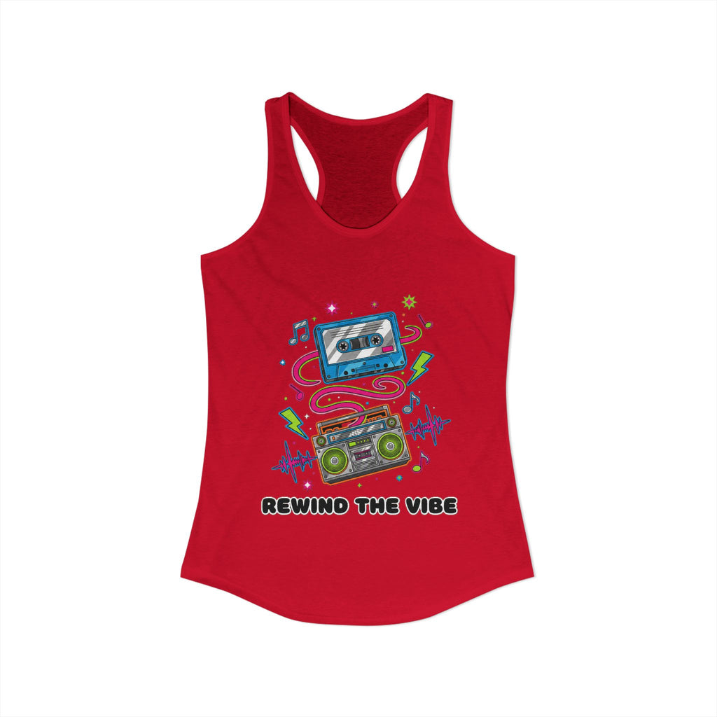 📼 Rewind the Vibe Racerback Tank 🎶