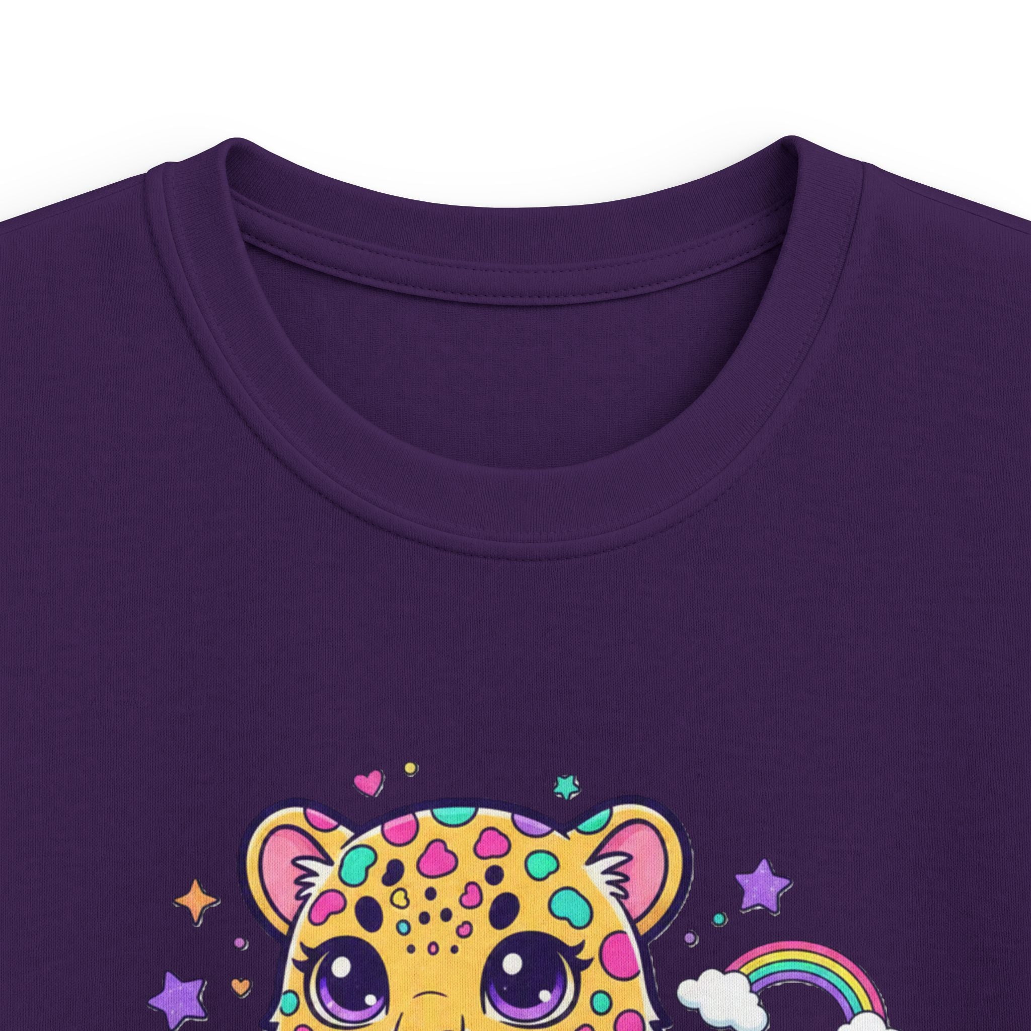 🌈🐆 Rainbow Dreams Leopard Kids T-Shirt ✨