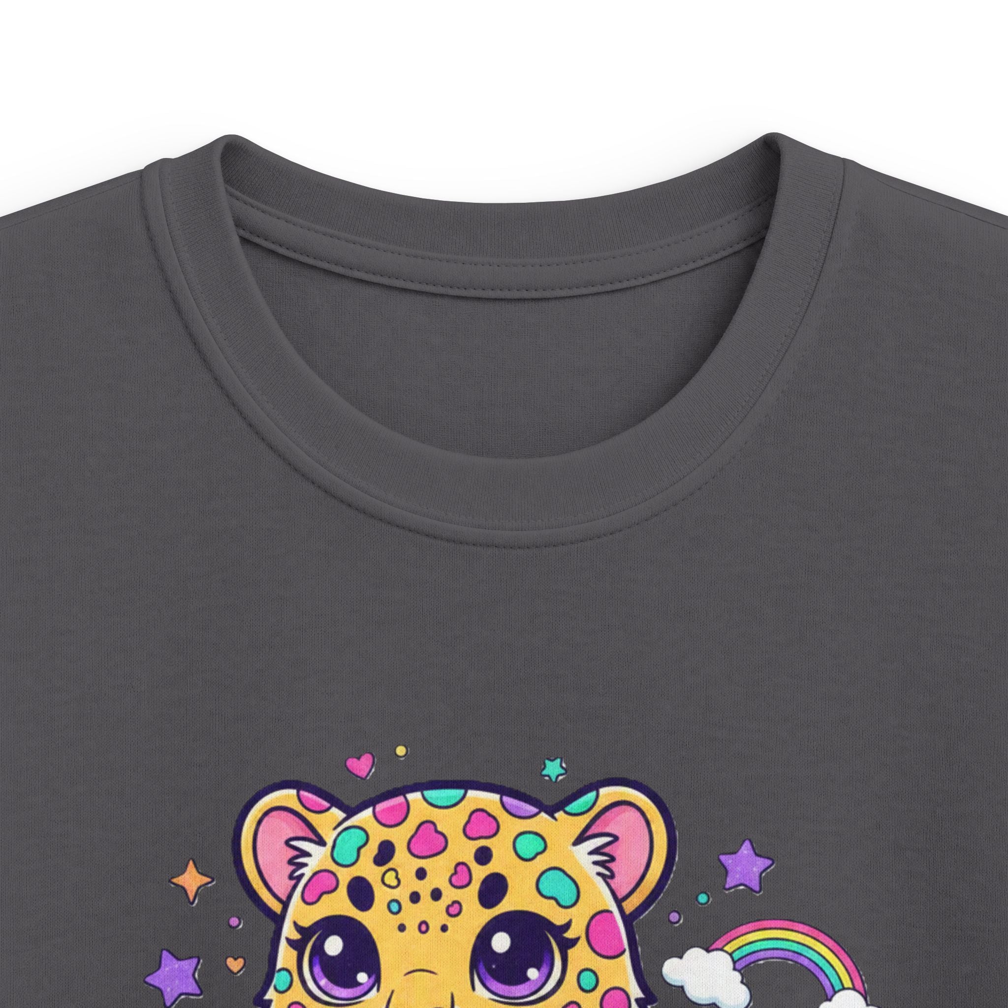 🌈🐆 Rainbow Dreams Leopard Kids T-Shirt ✨