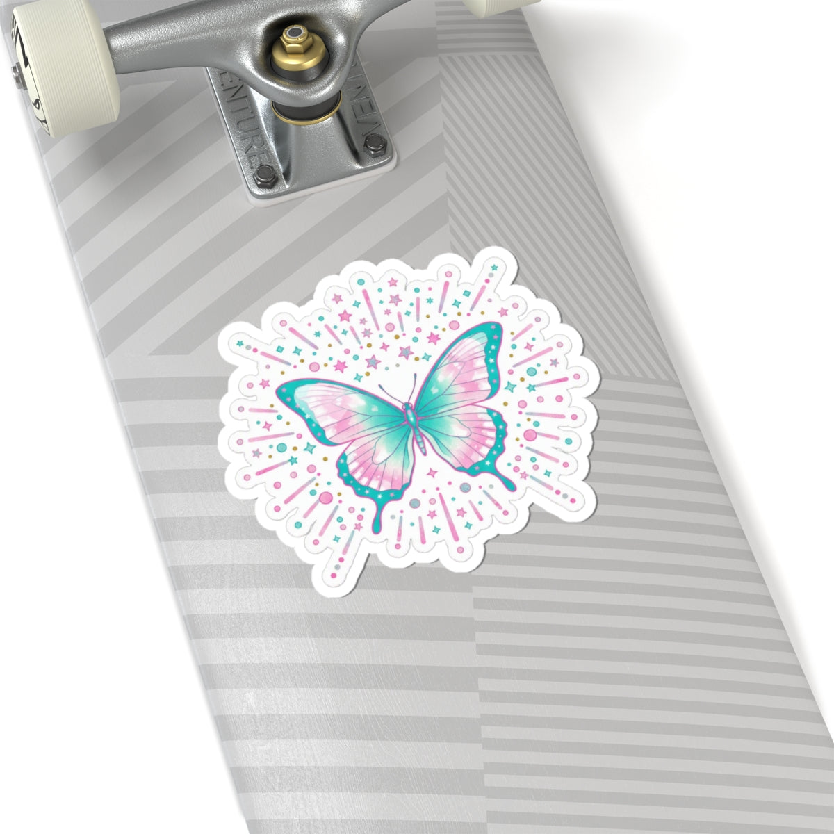 🦋 Pastel Butterfly Kiss-Cut Sticker | Holographic Sparkle Decal ✨