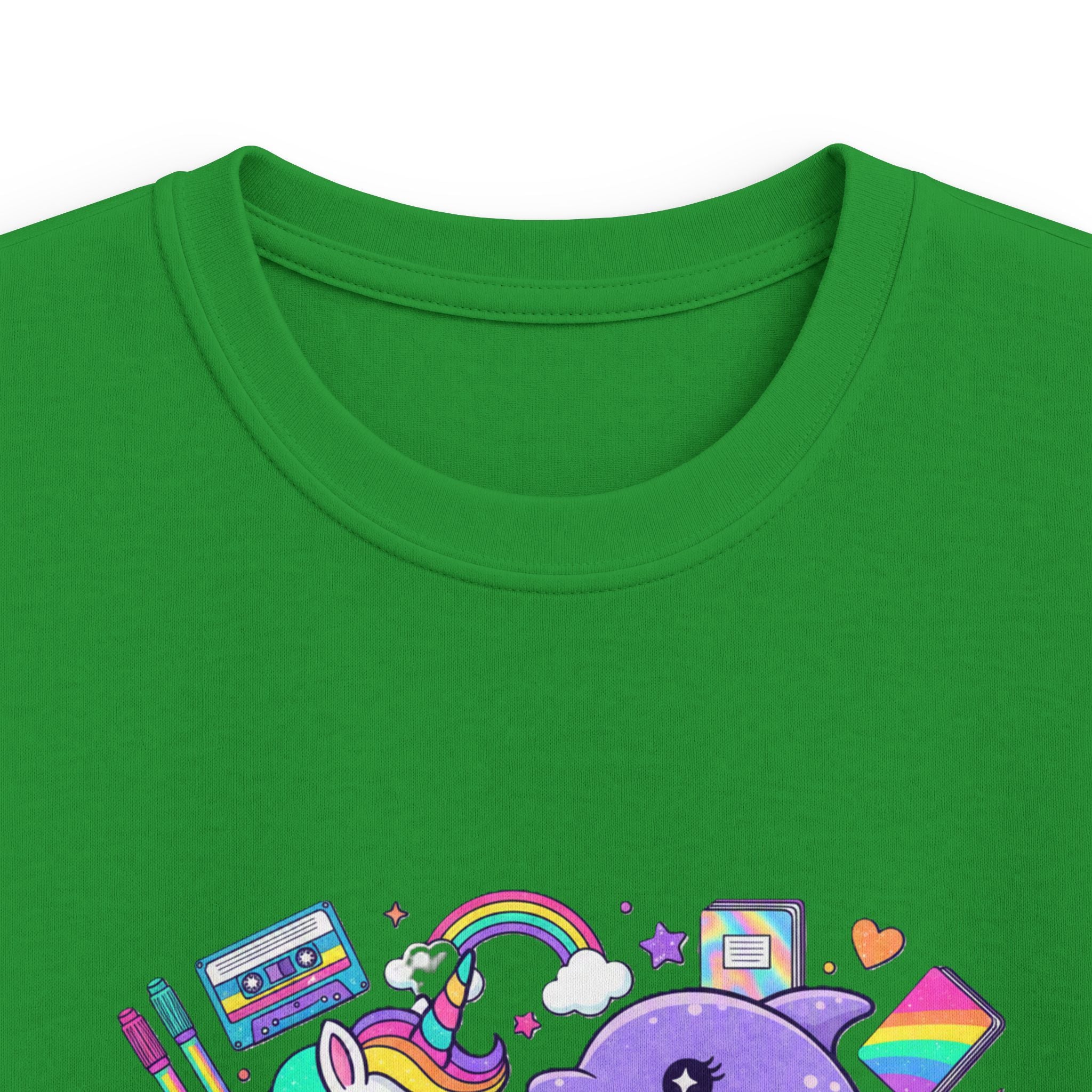 🌈🦄 Rainbow Dreams Unicorn & Dolphin Kids T-Shirt 🐬✨