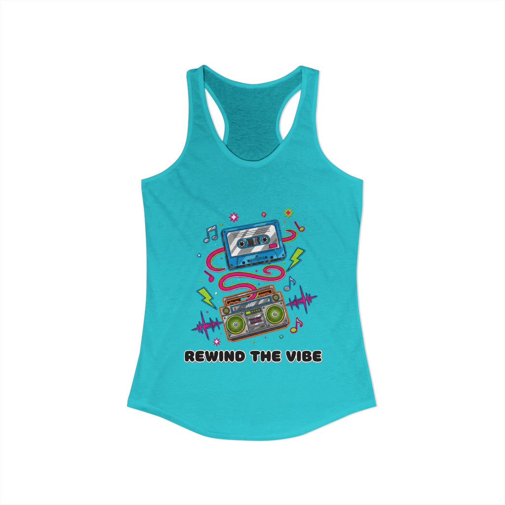 📼 Rewind the Vibe Racerback Tank 🎶