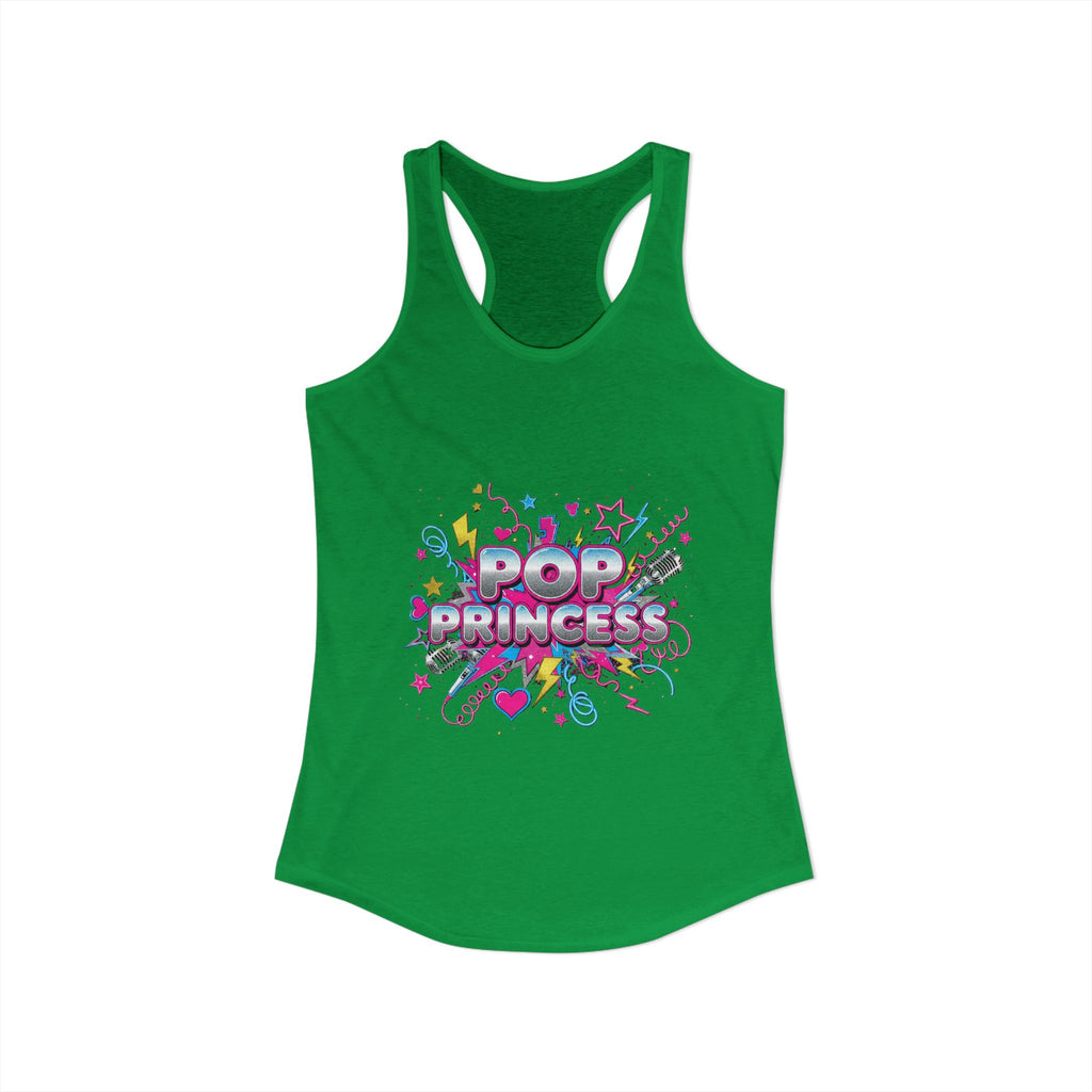 👑 Pop Princess Racerback Tank | Y2K Retro Graphic Tee ⭐