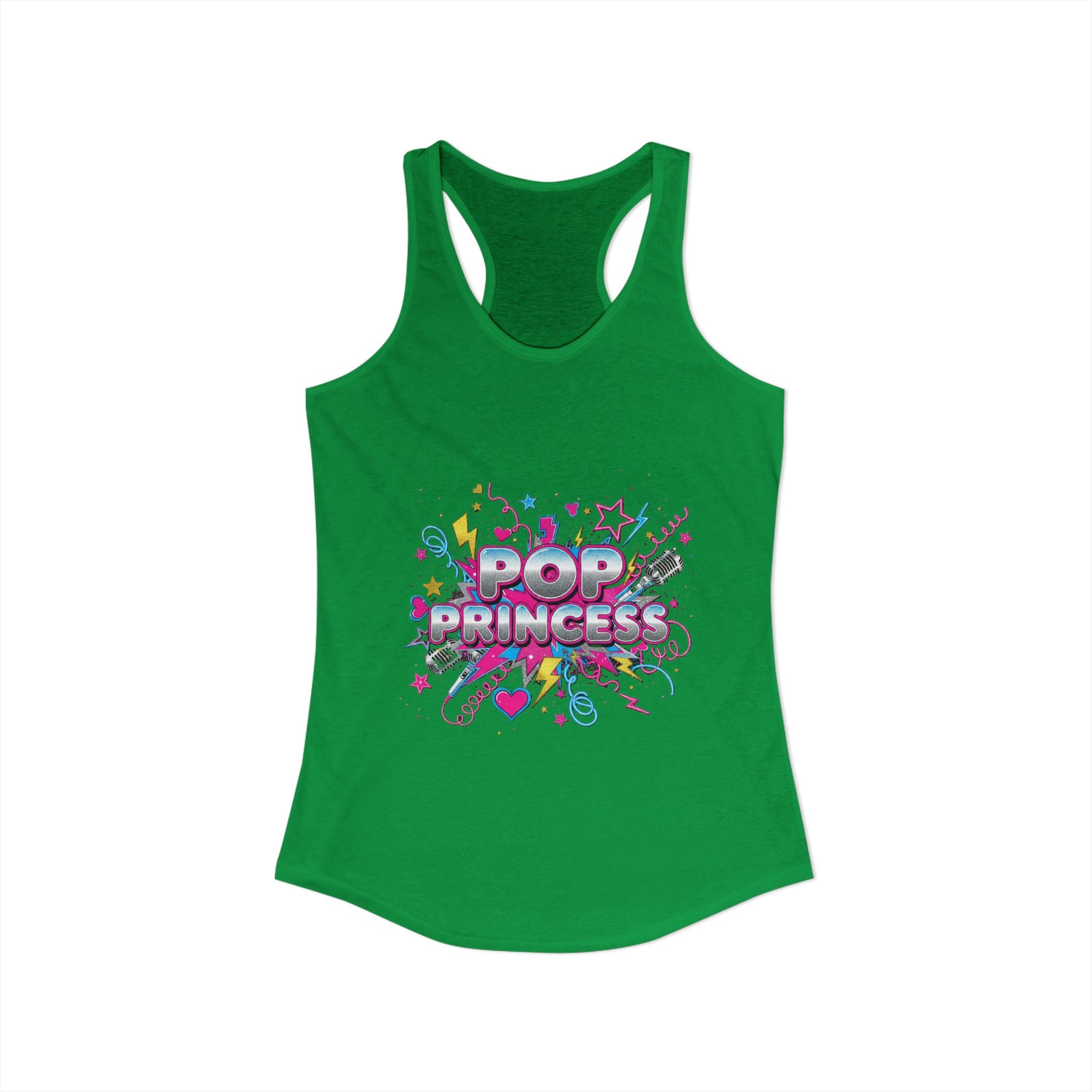 👑 Pop Princess Racerback Tank | Y2K Retro Graphic Tee ⭐