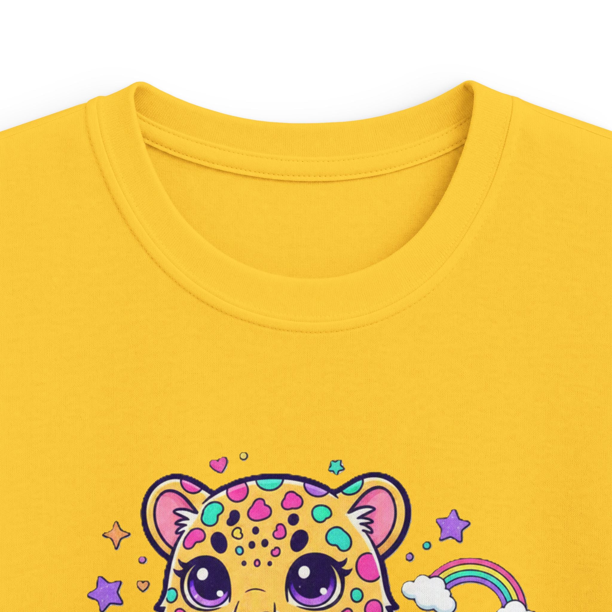 🌈🐆 Rainbow Dreams Leopard Kids T-Shirt ✨