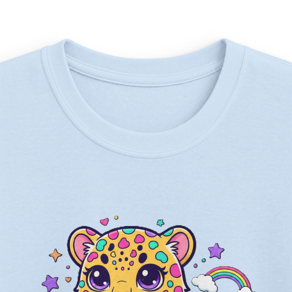 🌈🐆 Rainbow Dreams Leopard Kids T-Shirt ✨