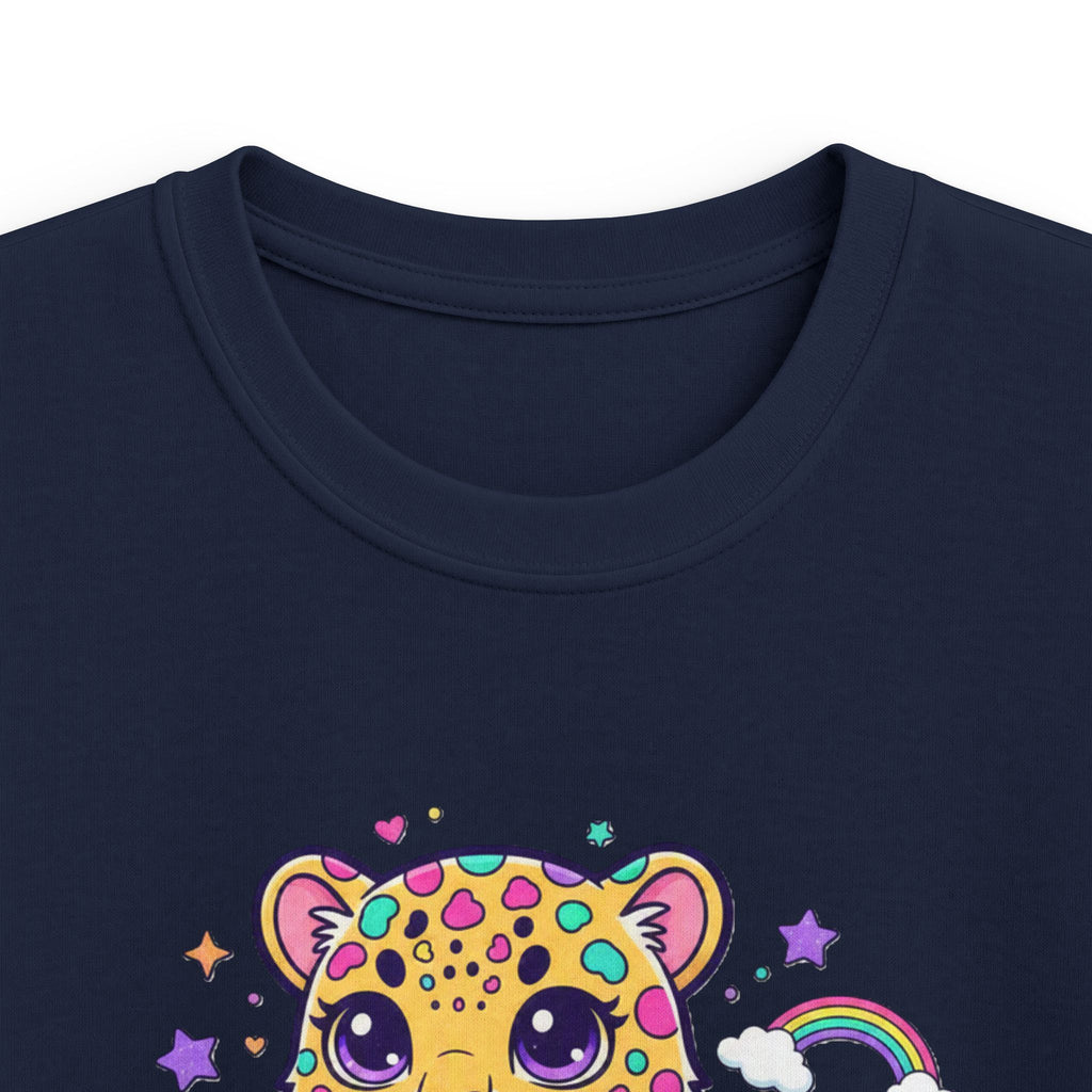 🌈🐆 Rainbow Dreams Leopard Kids T-Shirt ✨