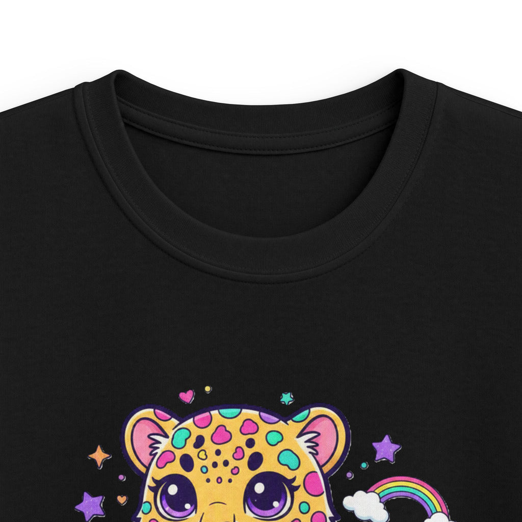 🌈🐆 Rainbow Dreams Leopard Kids T-Shirt ✨