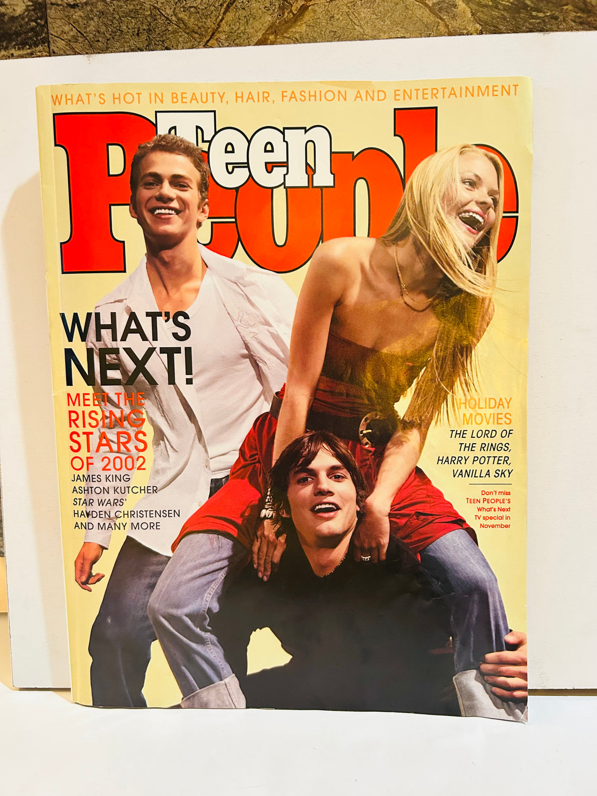 Teen People magazine Rising Stars of 2002 cover, December 2001 January 2002 issue