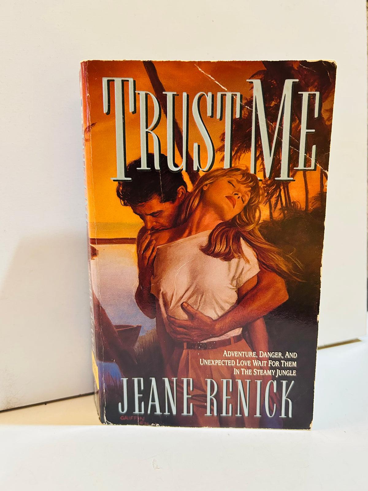 Trust Me by Jeane Renick paperback front cover with visible creasing and edge wear